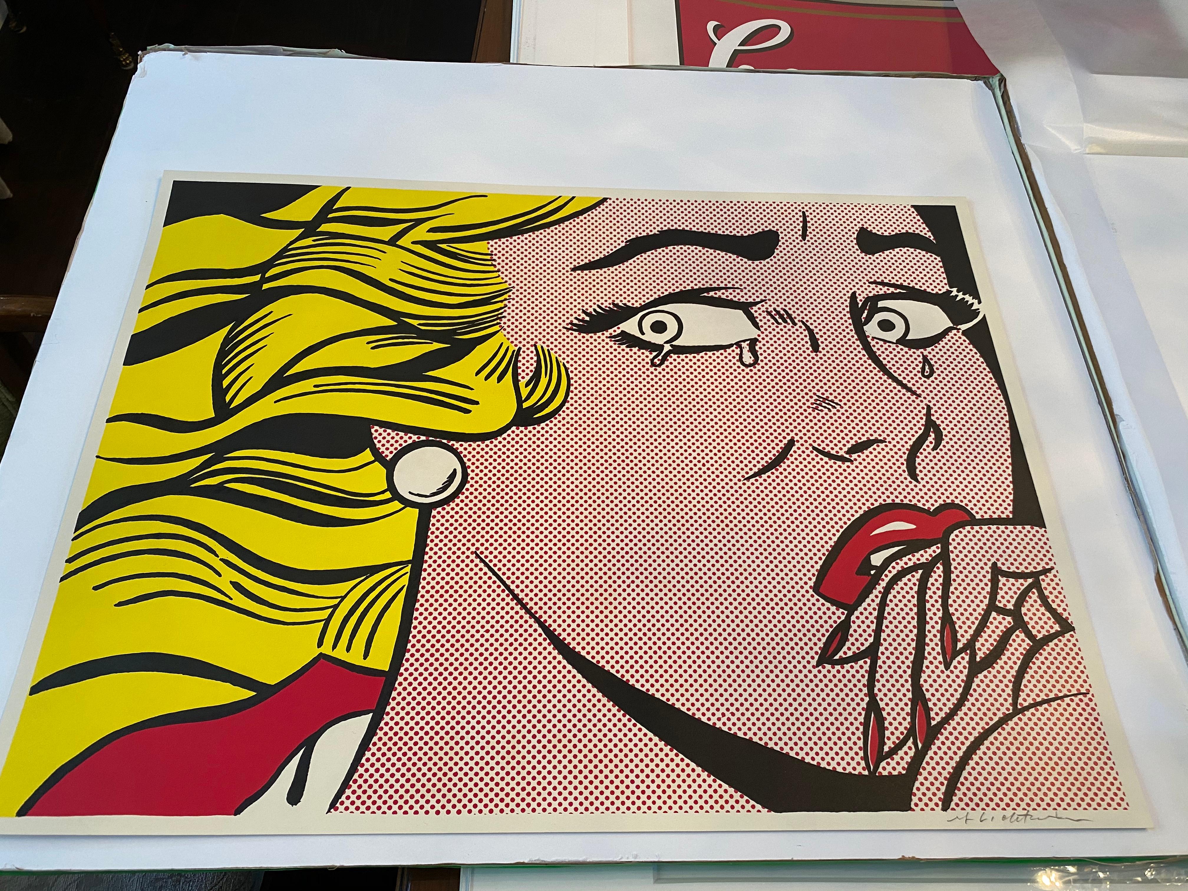 Crying Girl - Print by Roy Lichtenstein