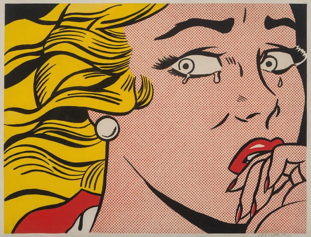 Roy Lichtenstein Abstract Print - Crying Girl