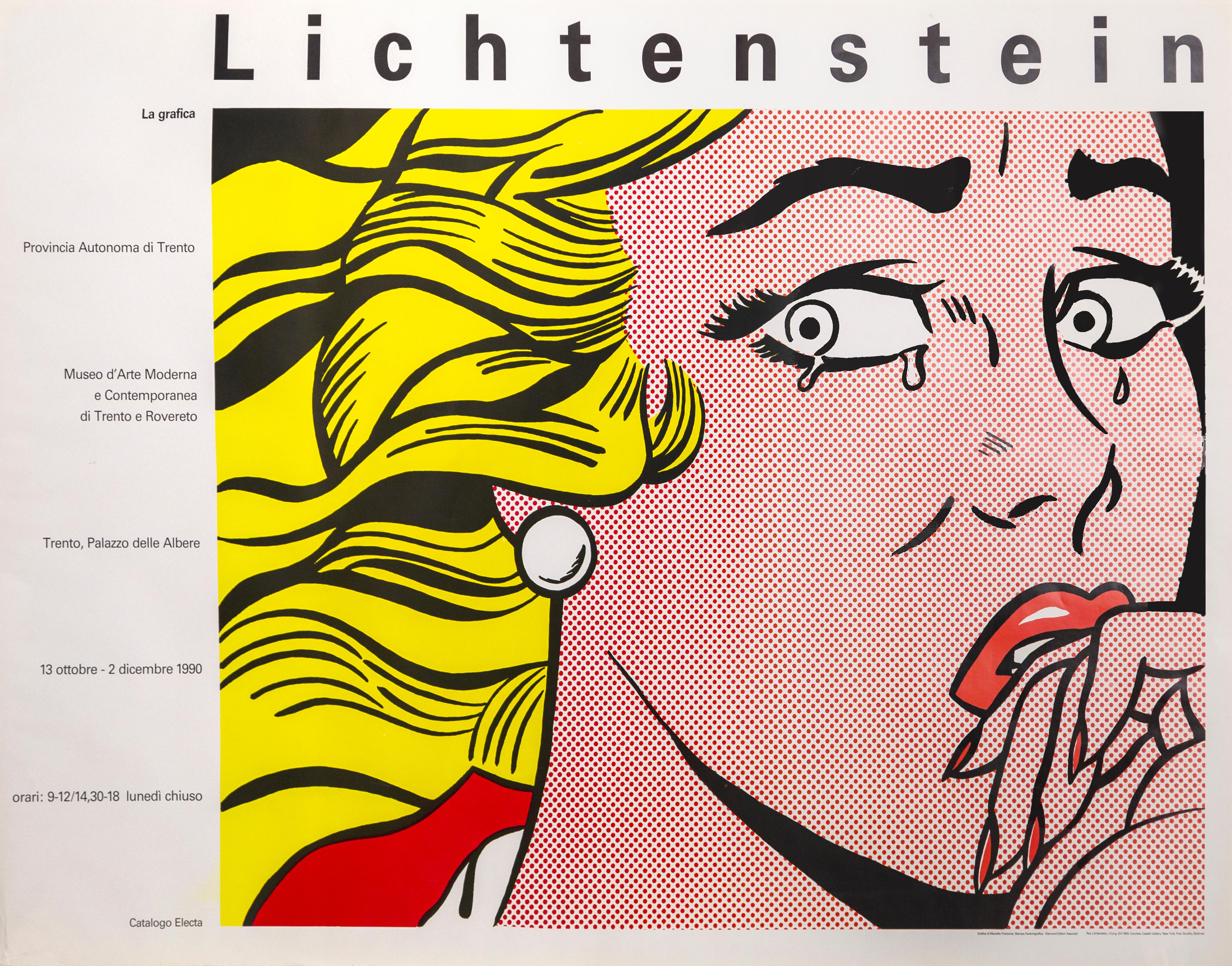 Affiche en édition limitée de l'œuvre de Roy Lichtenstein (américain, 1923-1997) "Crying Girl" du Museo Modena en Italie.

Fille en pleurs, Musée de Modène
Roy Lichtenstein, Américain (1923-1997)
Date : 1990
Poster
Taille : 39.5 x 55 in. (100.33 x