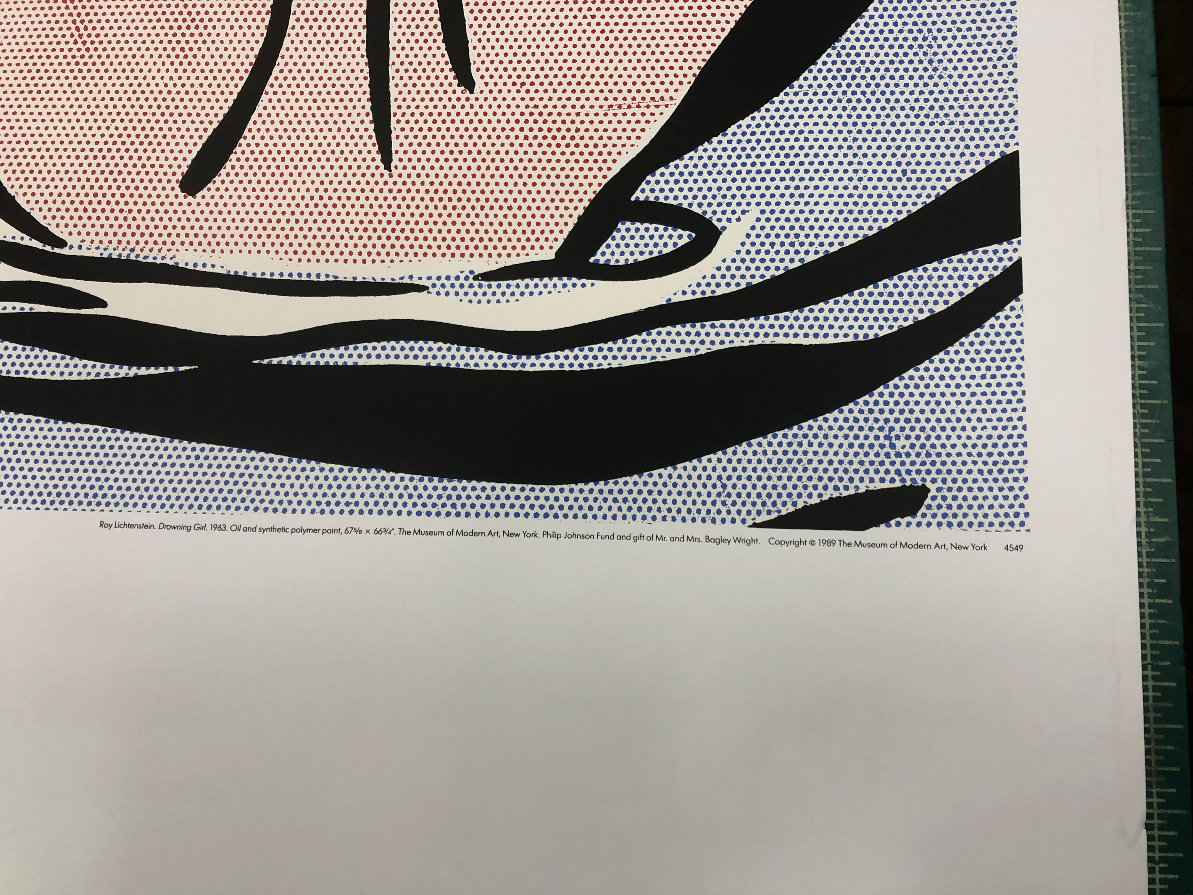 drowning girl roy lichtenstein 1963