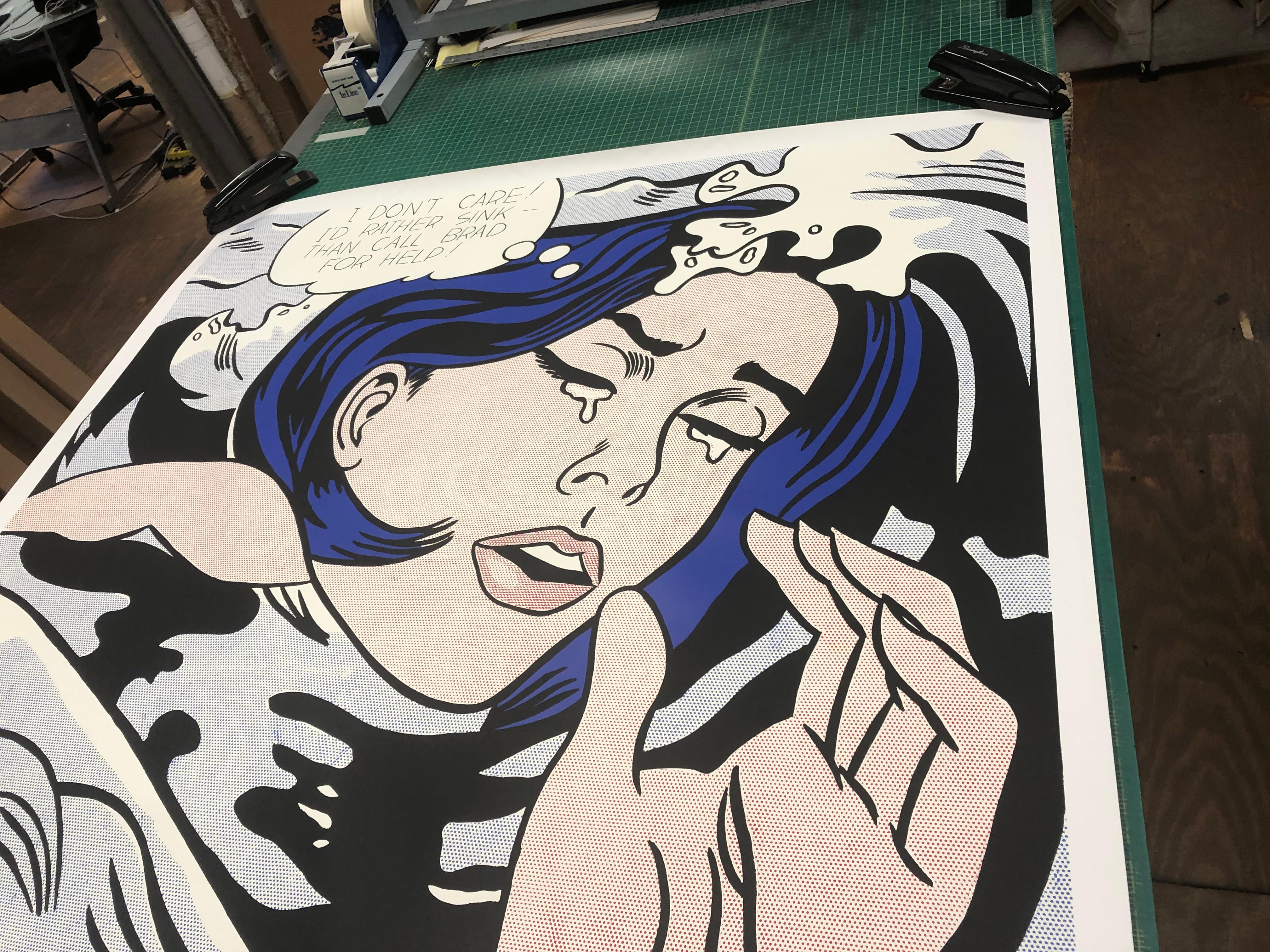 Drowning Girl - Pop Art Print by Roy Lichtenstein