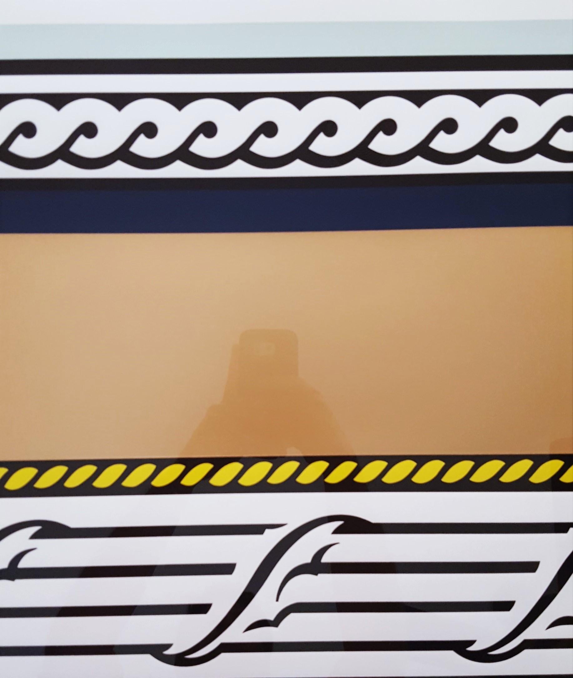 Entablature IV /// Pop Art Roy Lichtenstein Large Design Architecture Pattern For Sale 9