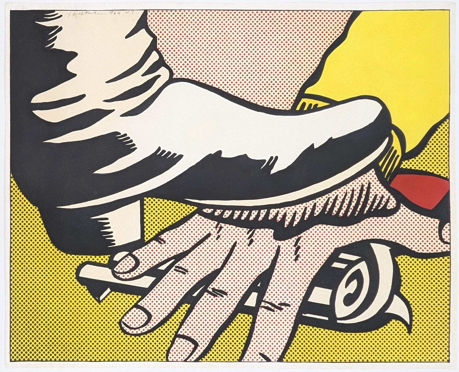 Foot and Hand, Corlett II. 4 (hand signed limited edition lithograph) - Print by Roy Lichtenstein
