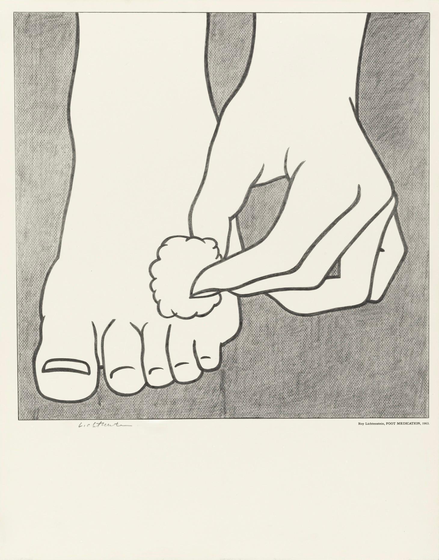Foot Medication (C.App.3) - Print by Roy Lichtenstein