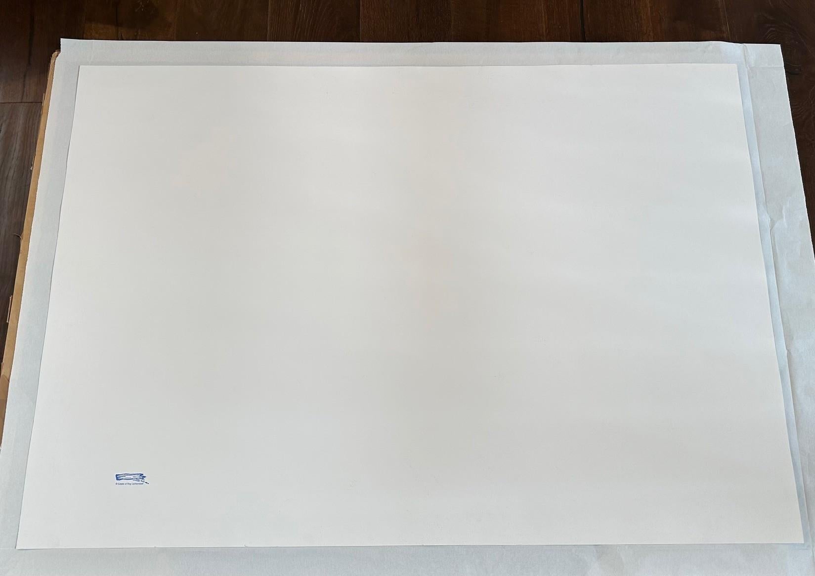 Signée à la main par Lichtenstein, numérotée et datée '85 au crayon en bas à droite. Imprimé par Studio Henrici, New York. Publié par l'artiste, pour l'Institute of Contemporary Art, University of Pennsylvania, Philadelphie. Catalogue Raisonné The