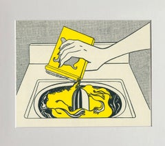 Stampa incorniciata di Roy Lichtenstein raffigurante una lavatrice, 12,25 x 14 pollici, come nuova