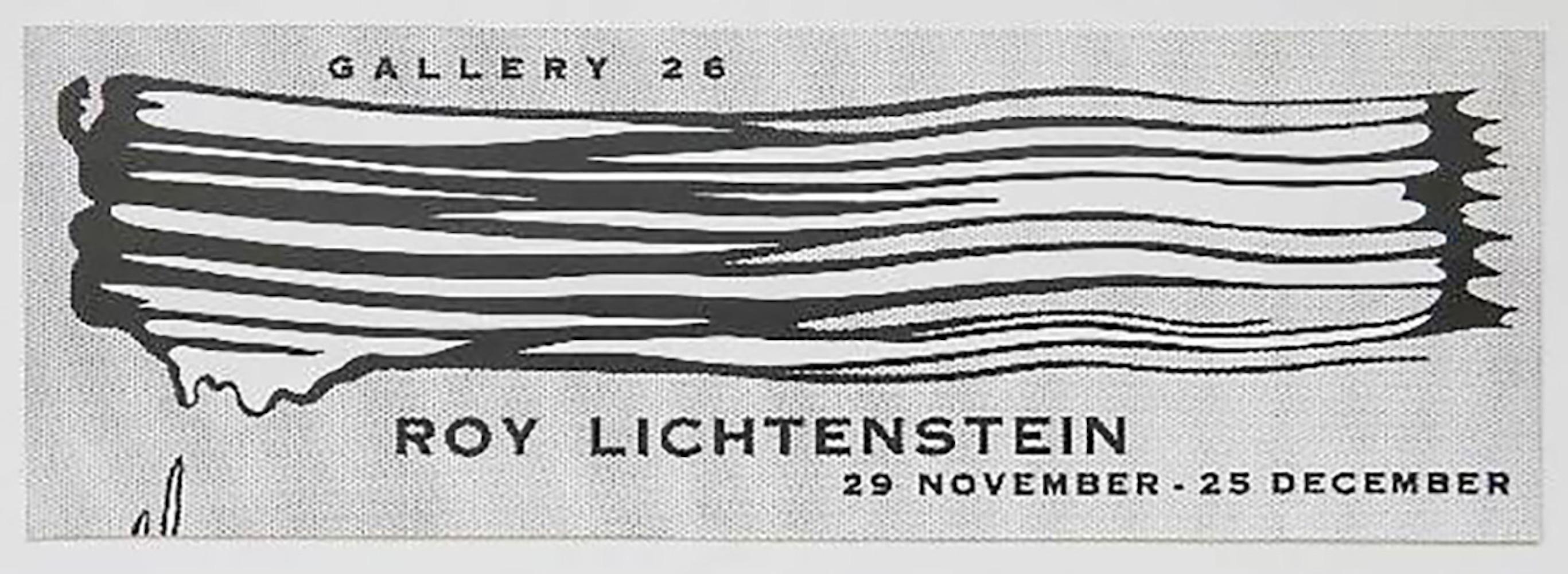 Gallery 26 Exhibition Poster - Pop Art Print by Roy Lichtenstein