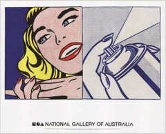 Girl And Spray Can By Roy Lichtenstein