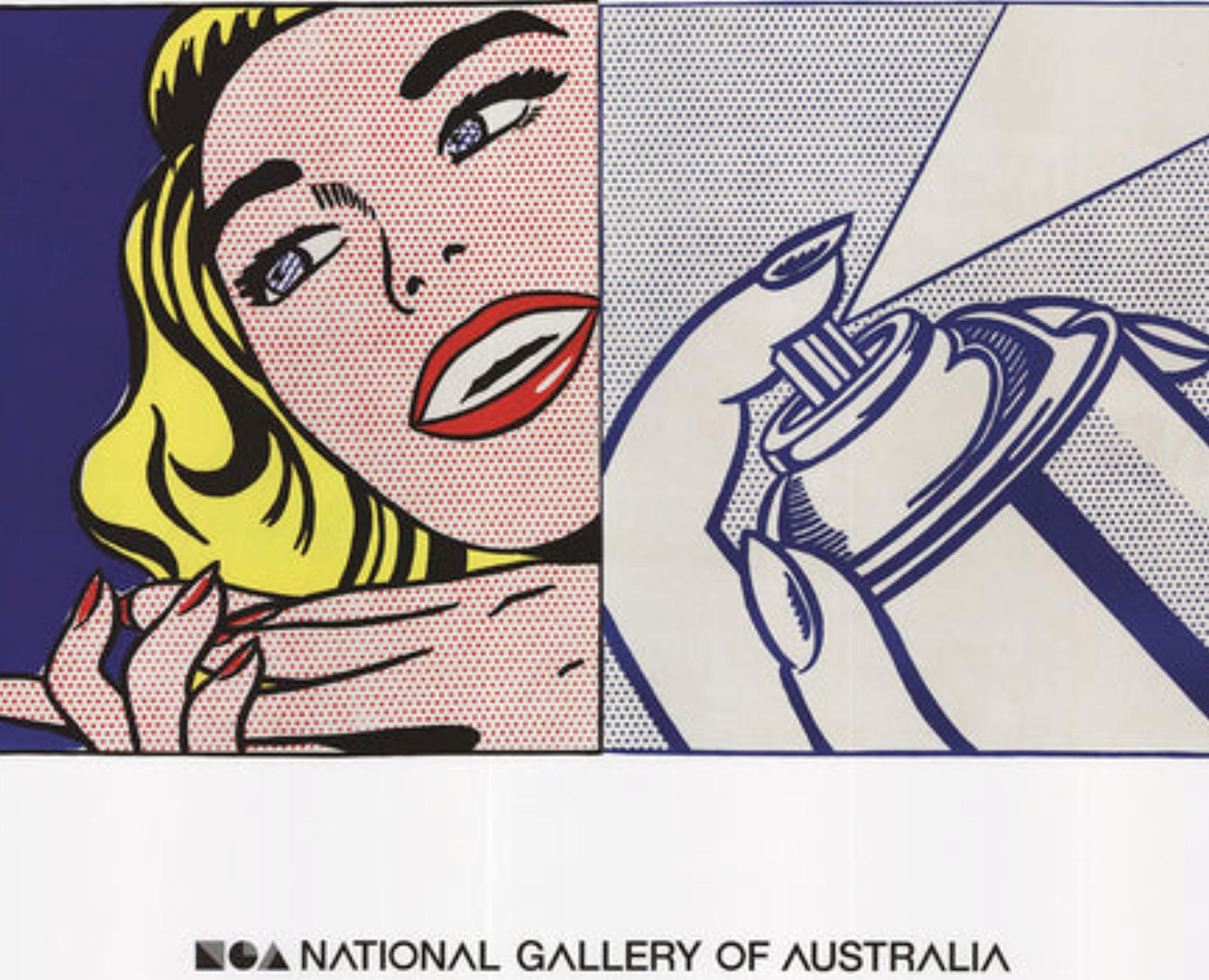 Girl And Spray Can By Roy Lichtenstein For Sale 2