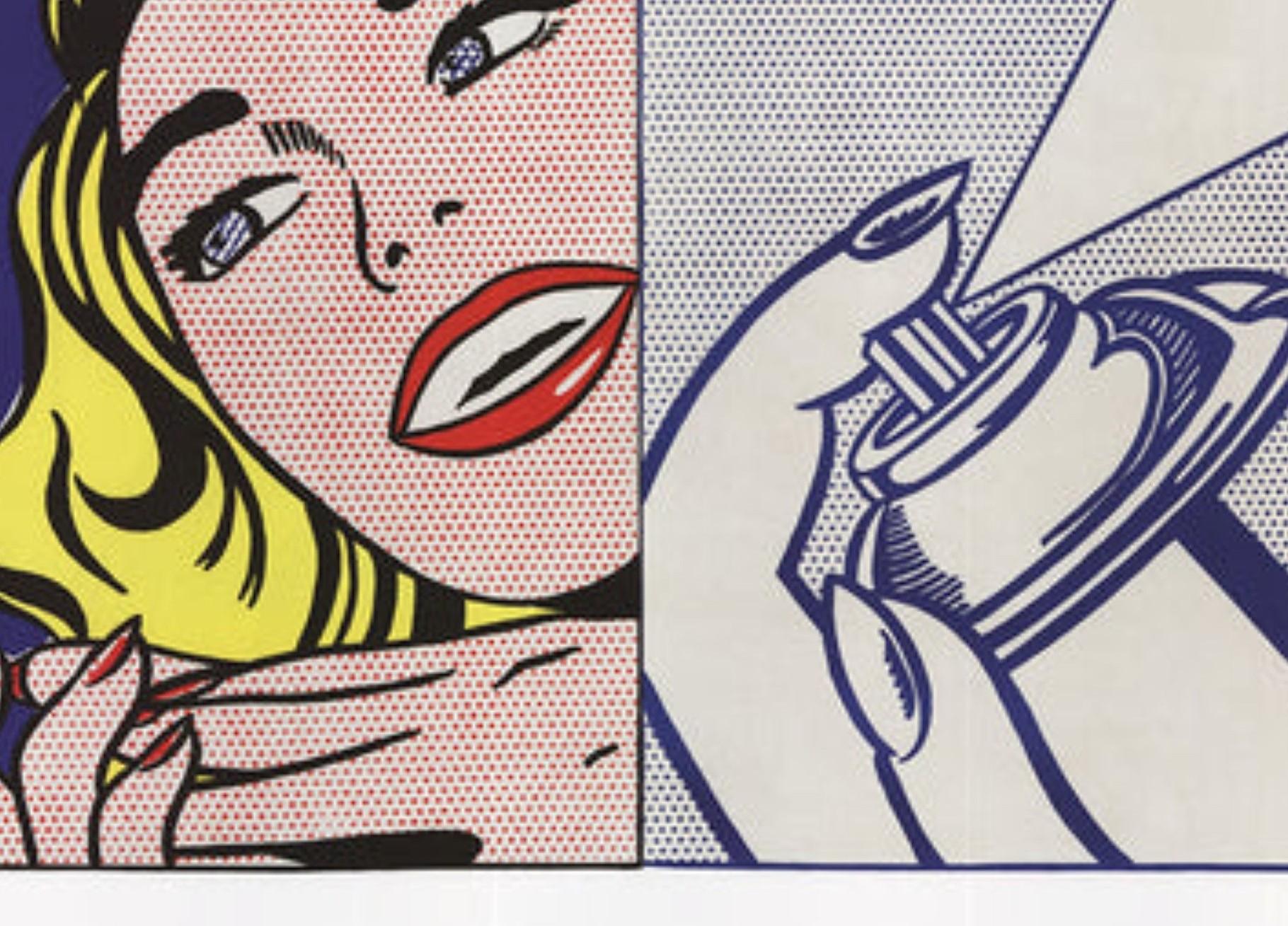Girl And Spray Can By Roy Lichtenstein For Sale 3