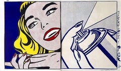 Girl With Spraycan, édition de luxe signée à la main de 1 Cent Life Portfolio, 85/100