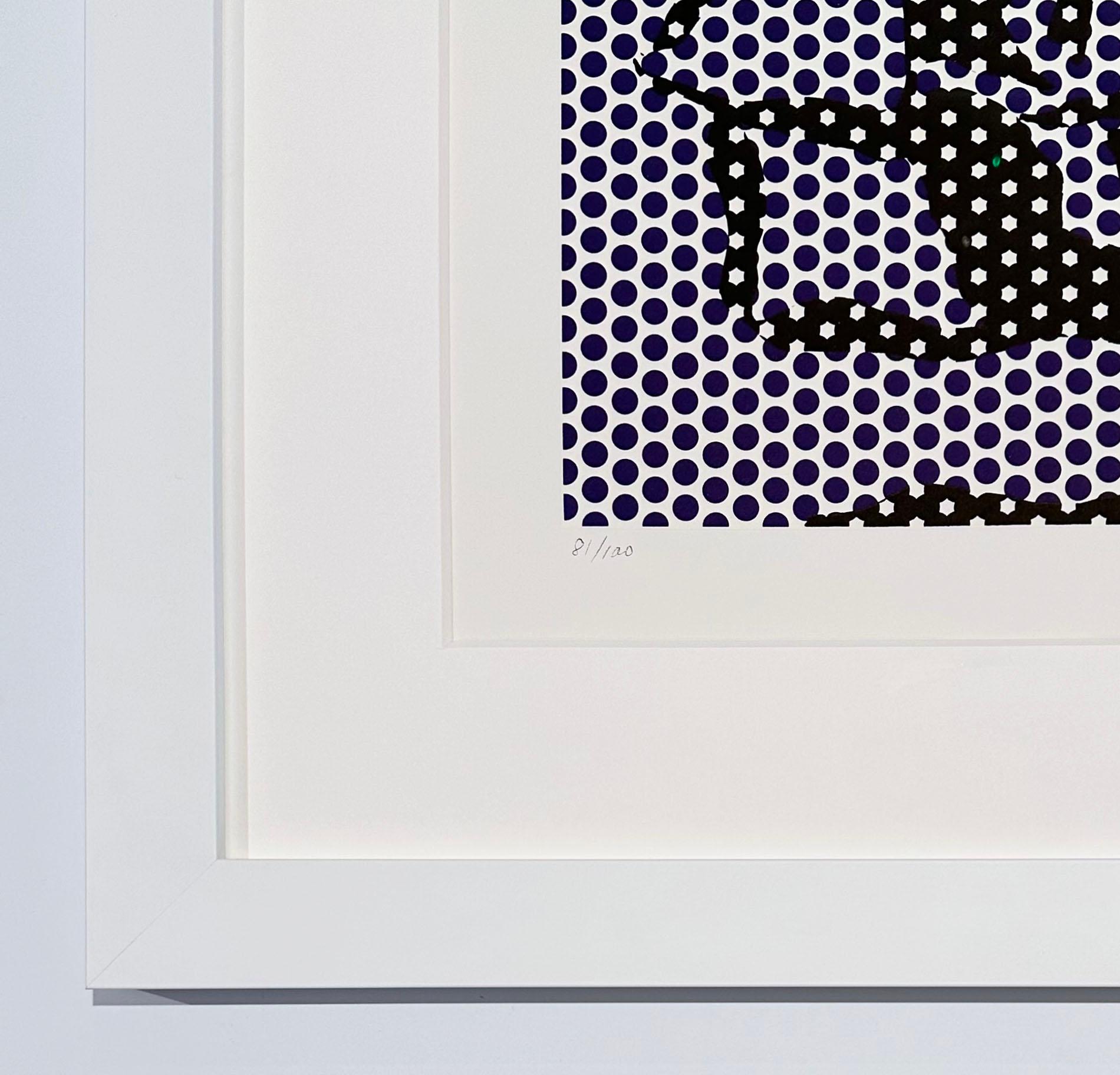 Haystack #3 - Purple Landscape Print by Roy Lichtenstein
