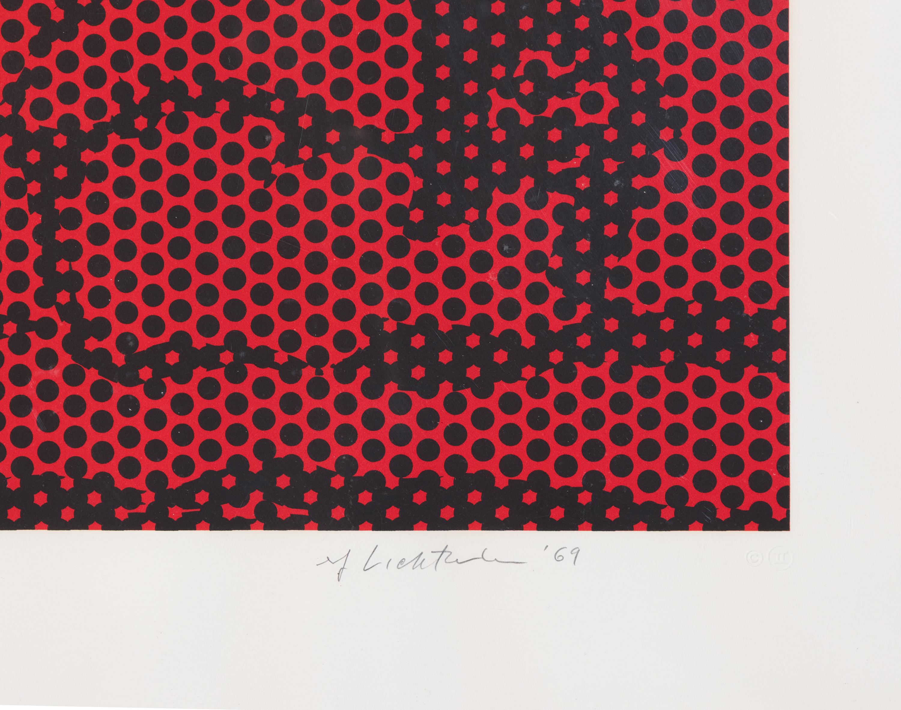 Heuhaufen #6, RL69-236 (Braun), Abstract Print, von Roy Lichtenstein