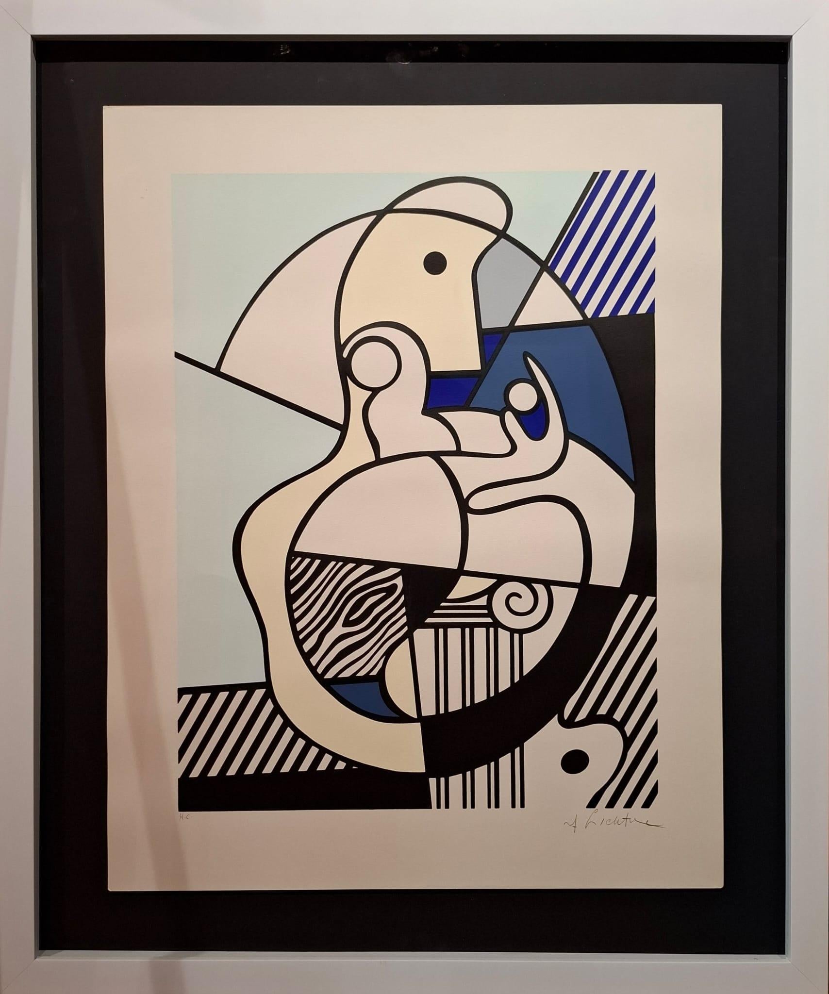 Hommage à Max Ernst - Print de Roy Lichtenstein