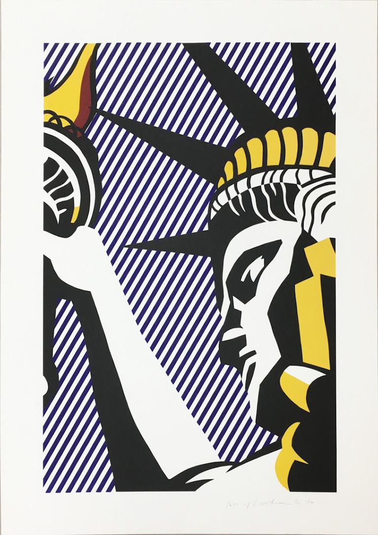 Roy Lichtenstein Abstract Print - I Love Liberty