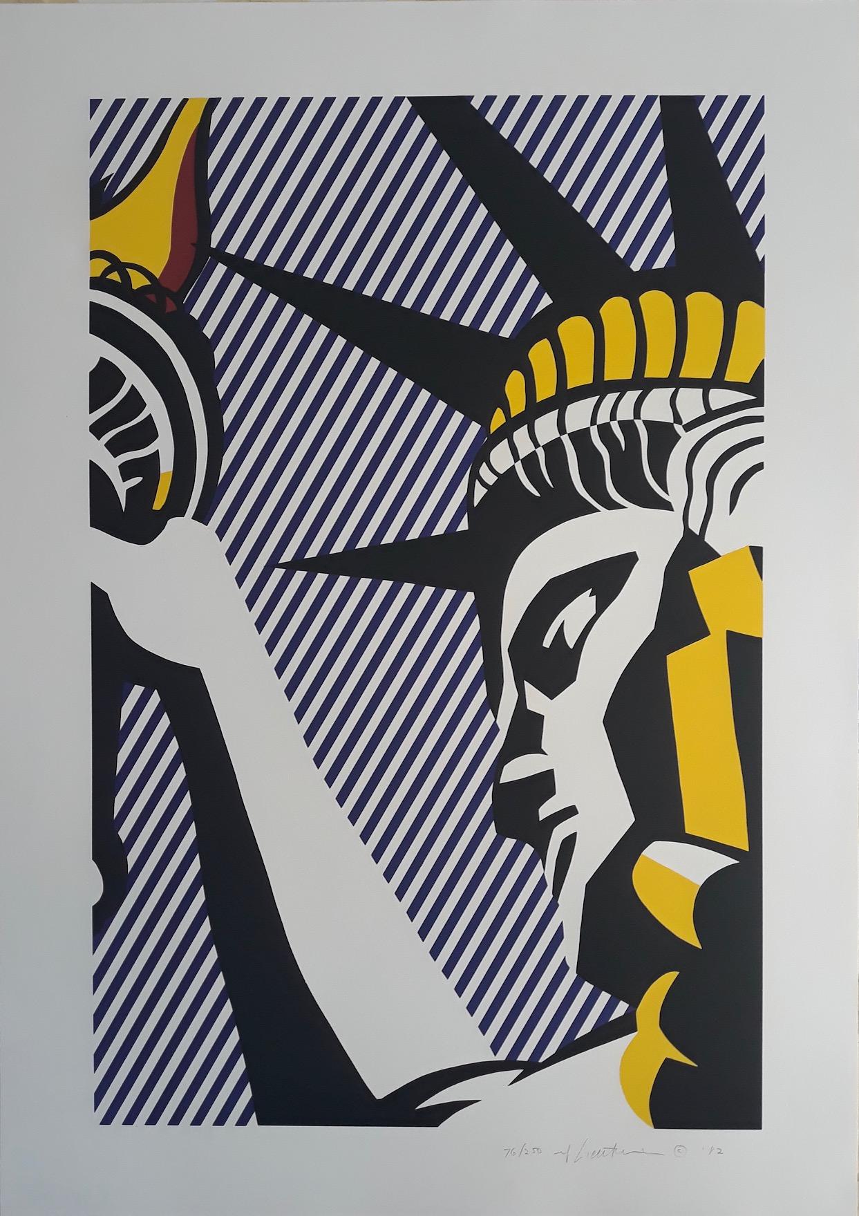 Roy Lichtenstein Still-Life Print - I Love Liberty