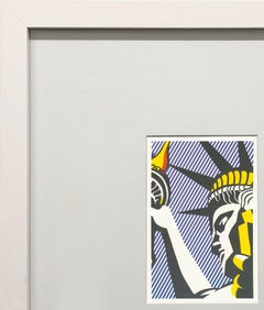 Lámina «I Love Liberty», impresión offset, estilo pop art, enmarcada, edición de 1994