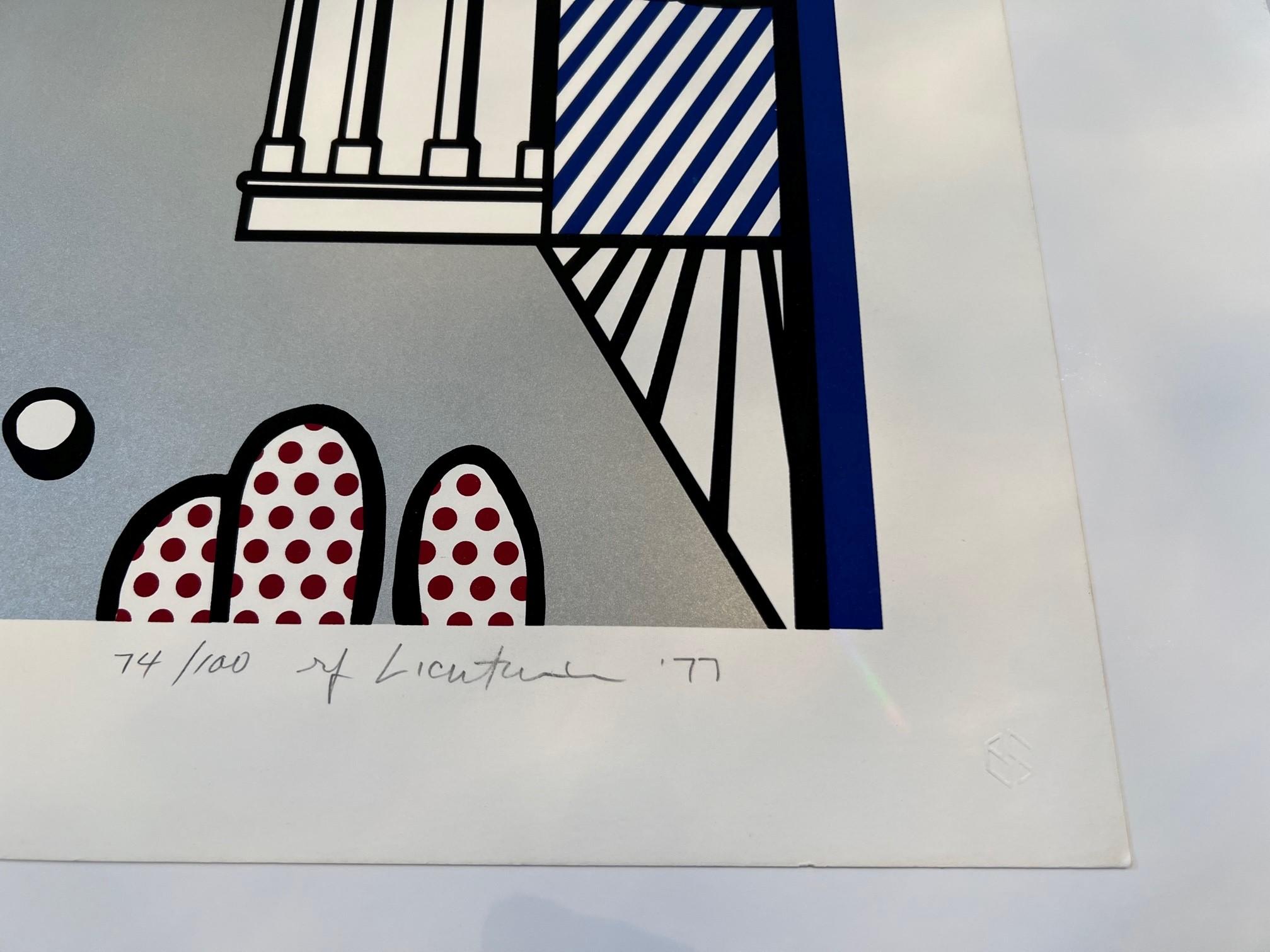 Stampa inaugurale - Figurative Print Beige di Roy Lichtenstein