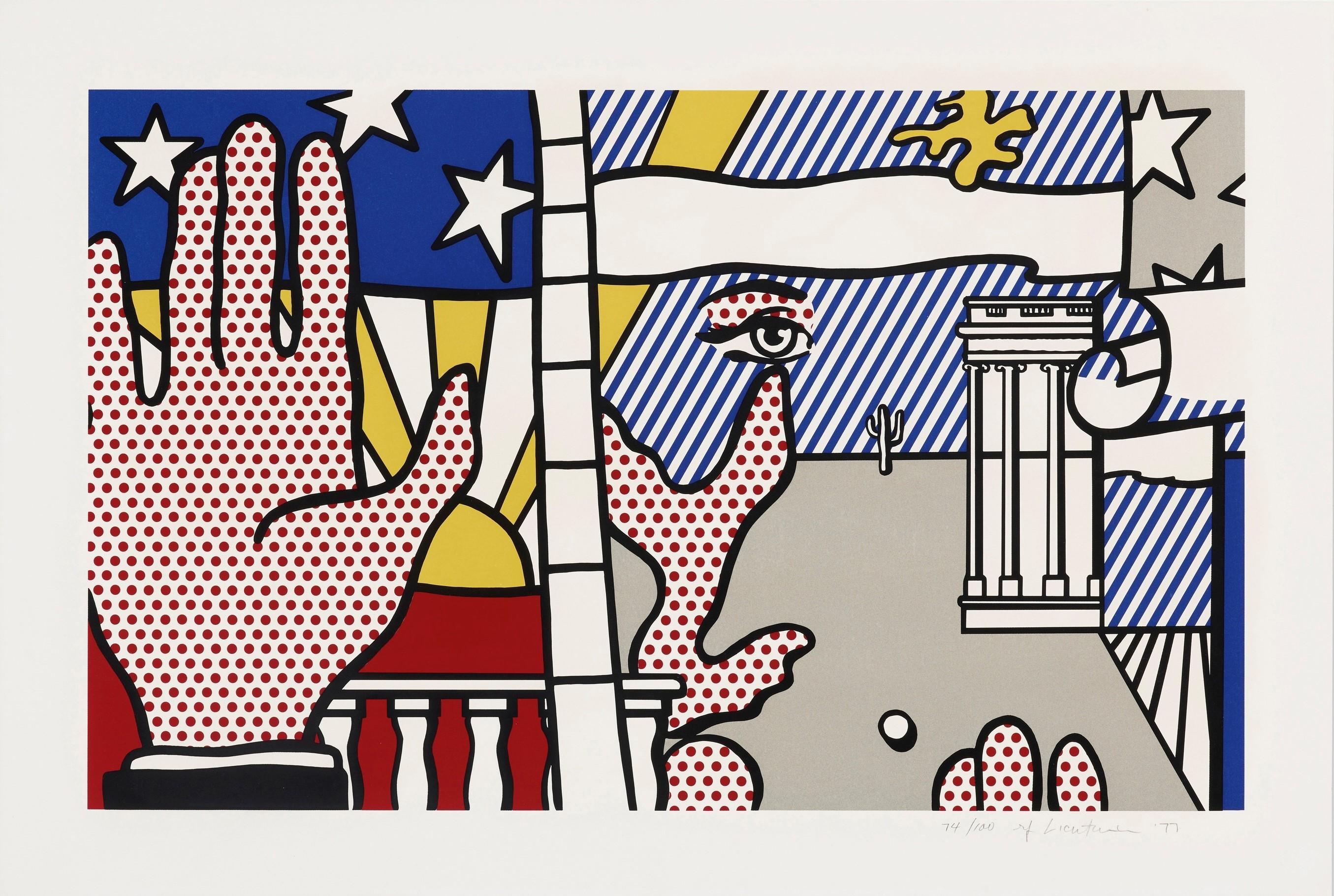 Roy Lichtenstein Figurative Print - Inaugural Print