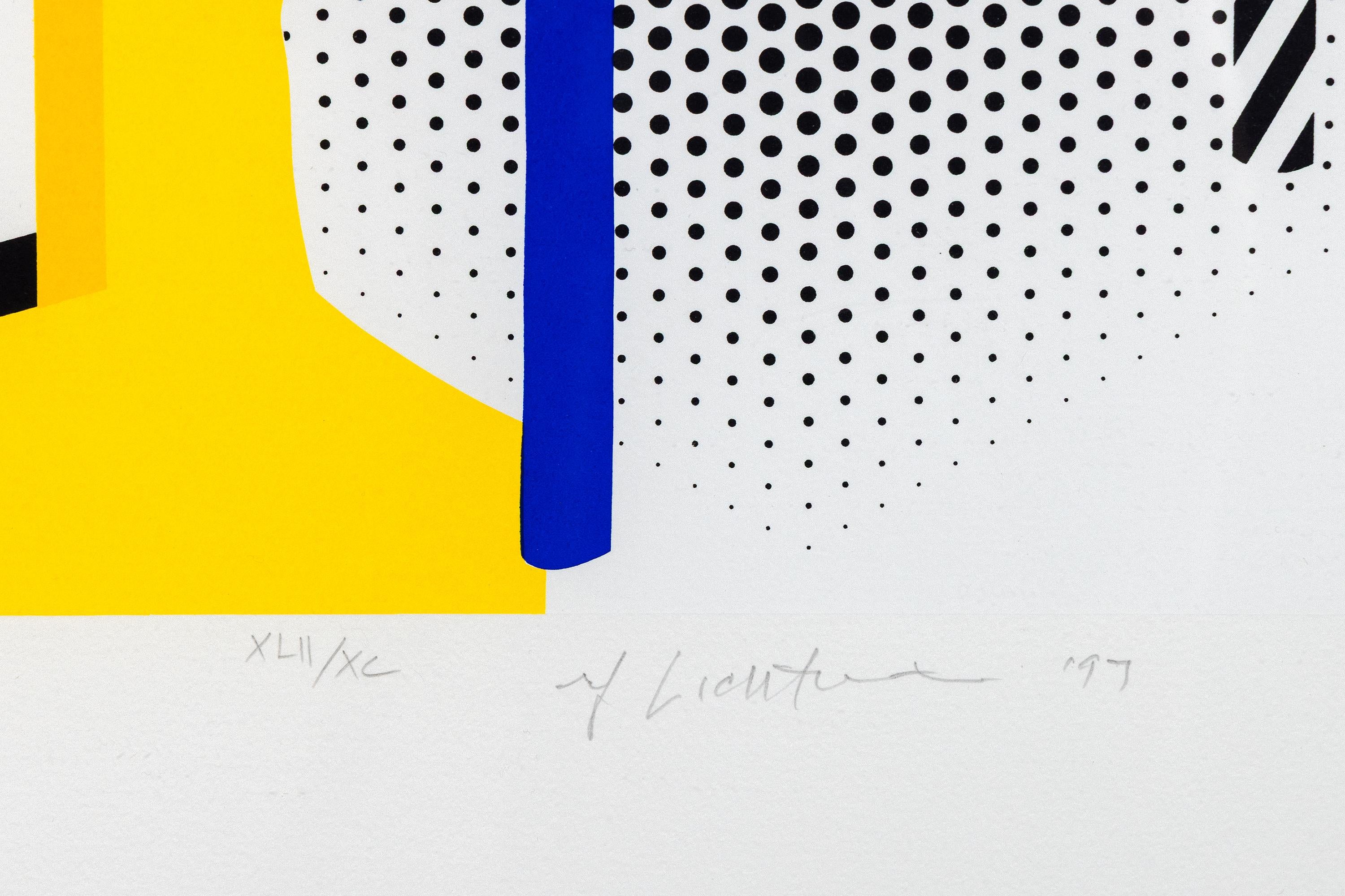 Interior with Chair, from the Leo Castelli 90th Birthday Portfolio - Pop Art Print par Roy Lichtenstein