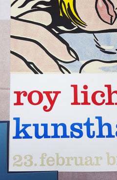 Affiche de la Kunsthalle Bern (Hopeless) /// Sérigraphie Pop Art Roy Lichtenstein