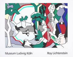 Landscape with Figures and Rainbow - by Roy Lichtenstein