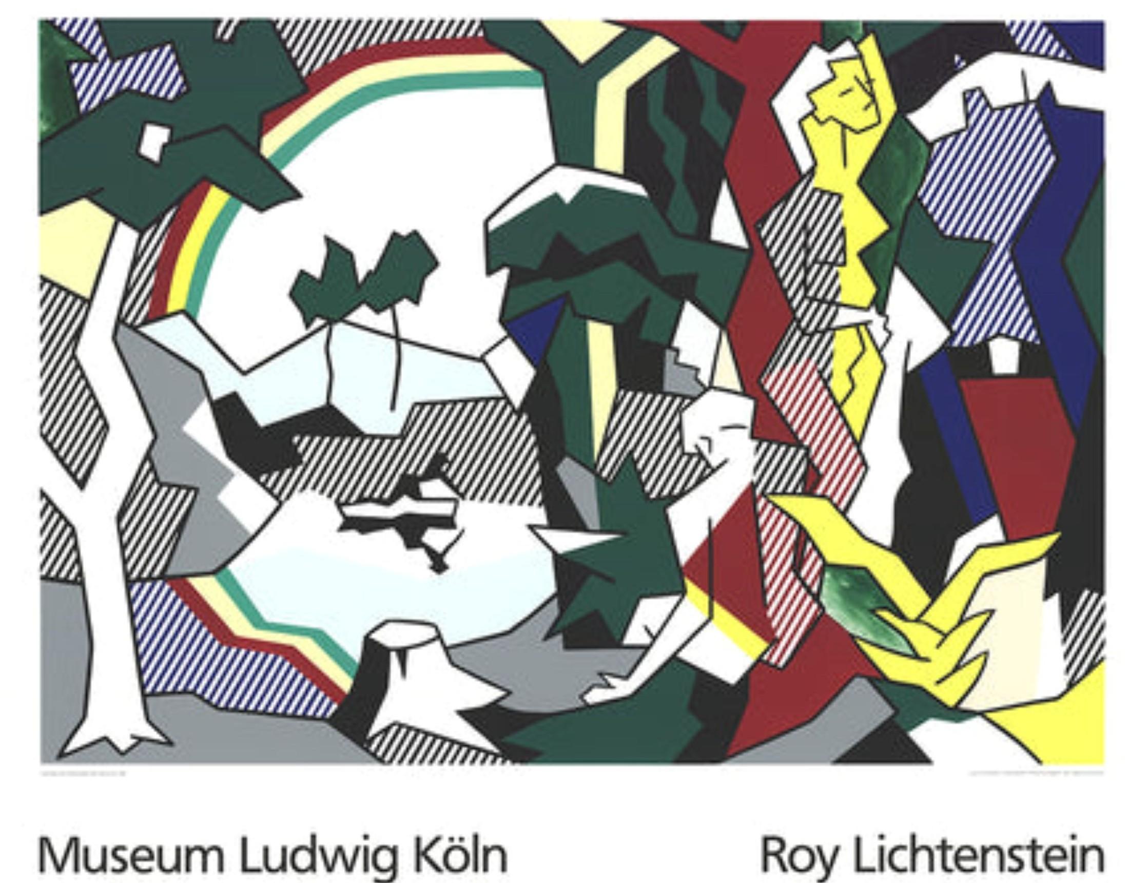 Landscape With Figures And Rainbow( Large) By Roy Lichtenstein For Sale 2