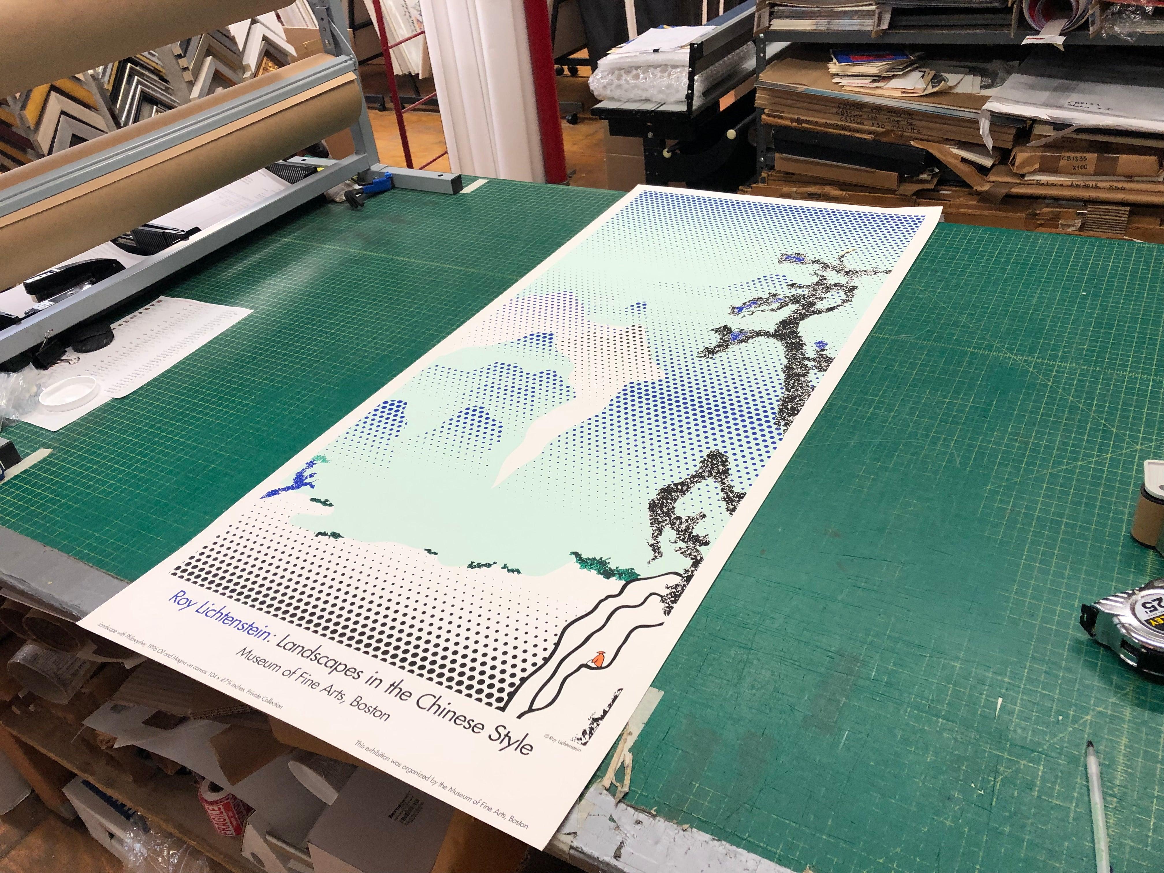 Landscape with Philosopher ORIGINAL SERIGRAPH 1