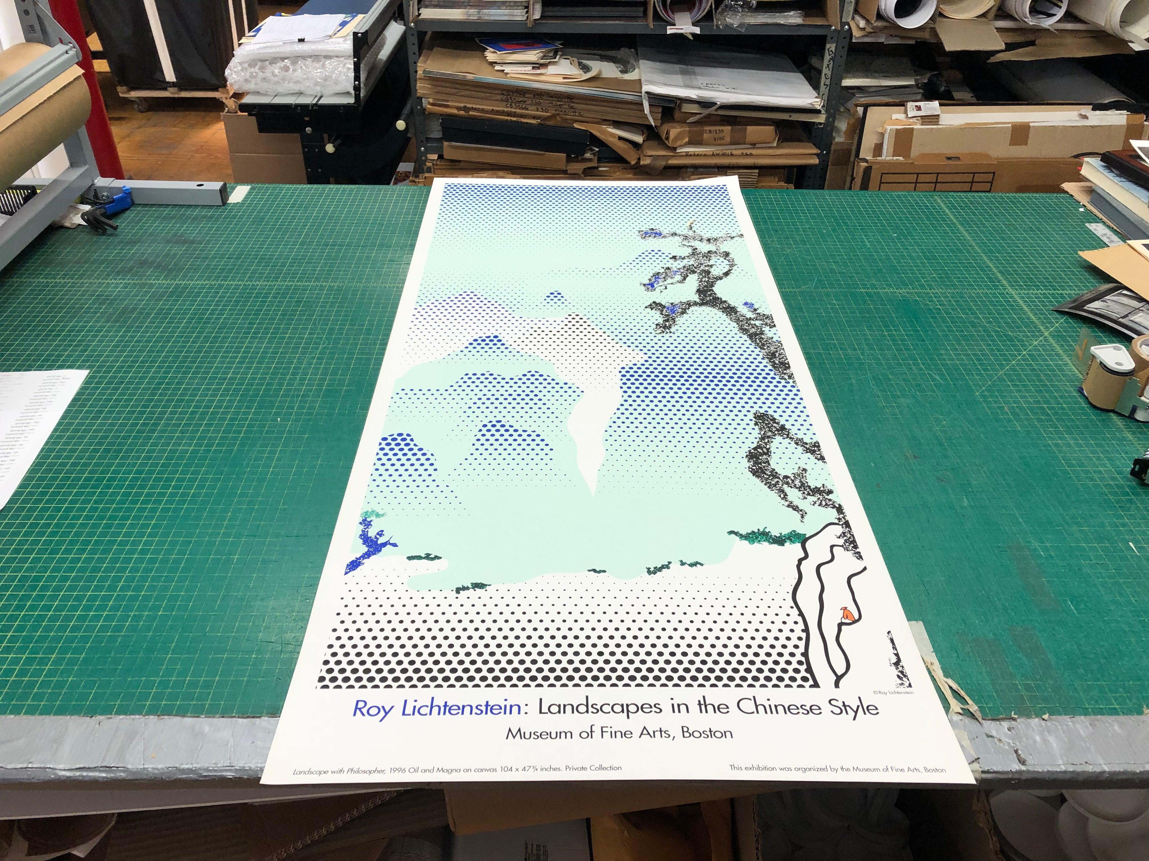 Landscape with Philosopher ORIGINAL SERIGRAPH 4