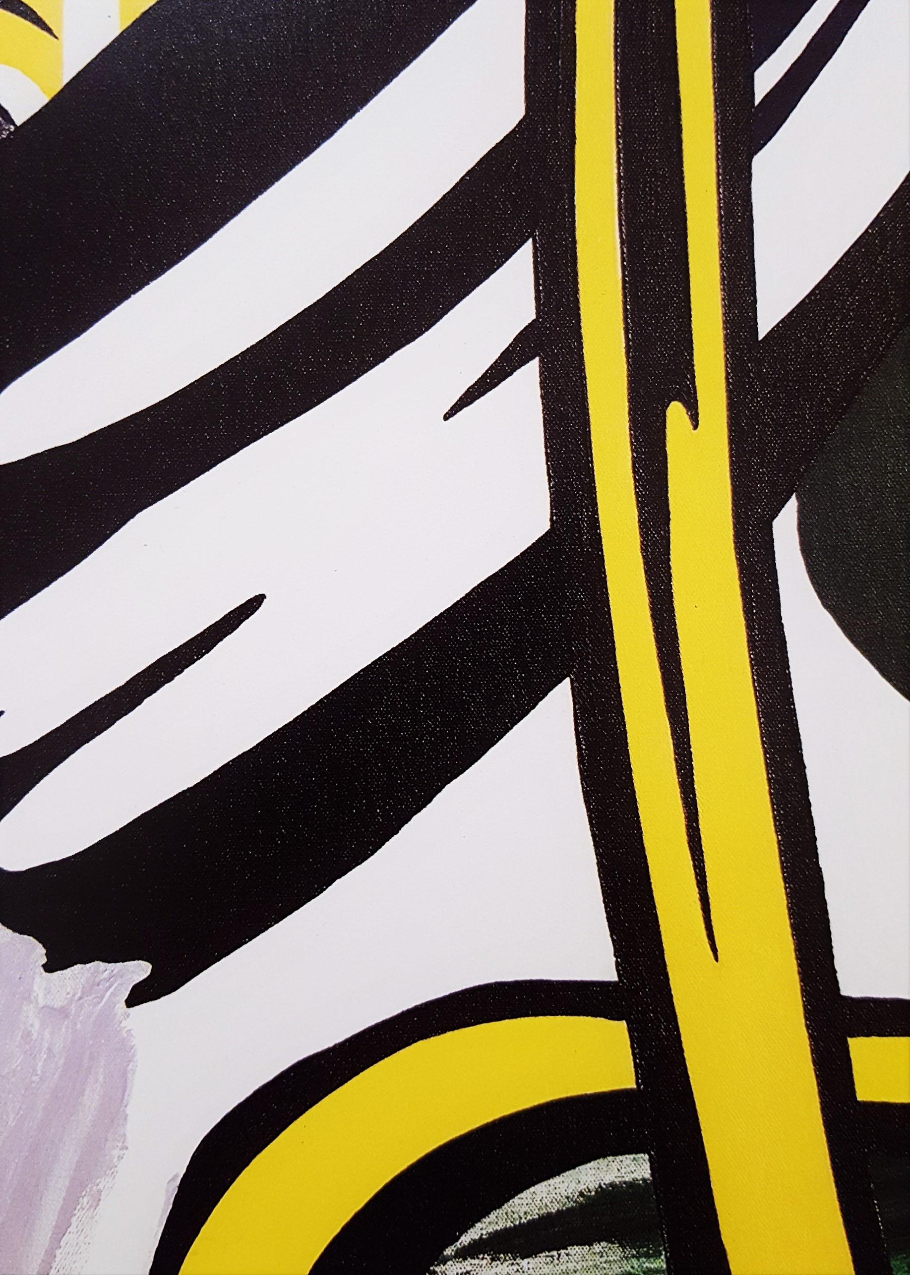 Cartel de la Galería Leo Castelli (Paisaje con cielo rojo) /// Roy Lichtenstein Pop en venta 11