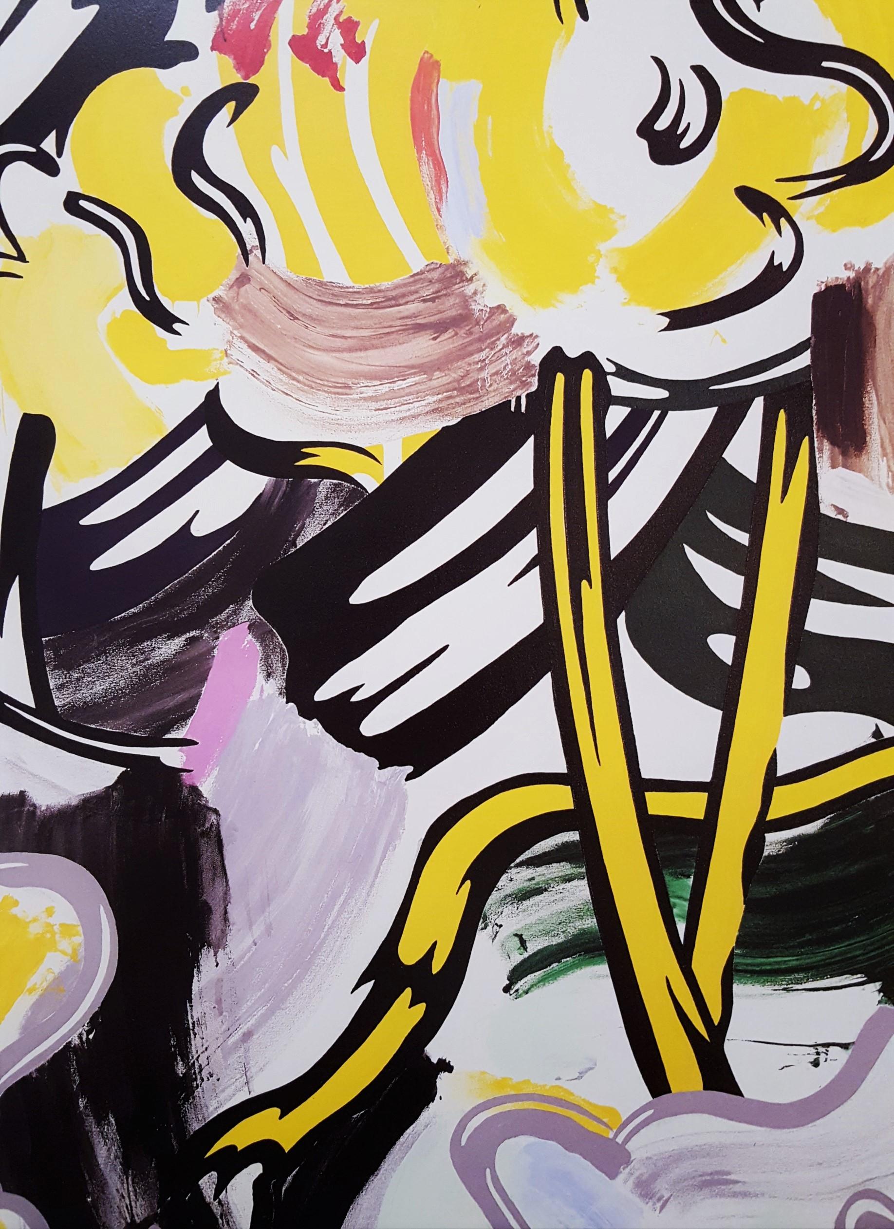 Leo Castelli Gallery (Landscape with Red Sky) Poster /// Roy Lichtenstein Pop en vente 10