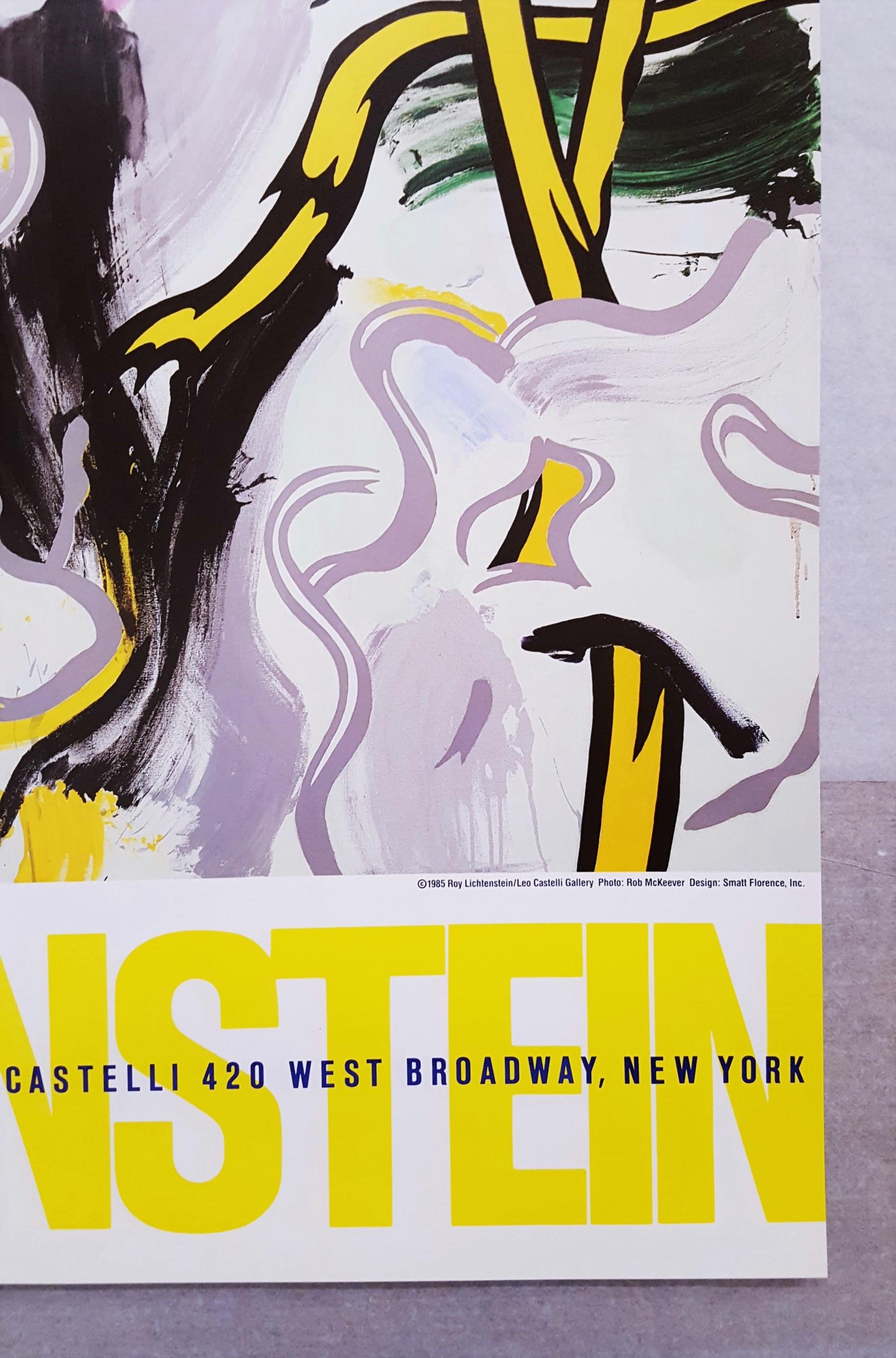 Leo Castelli Gallery (Landscape with Red Sky) Poster /// Roy Lichtenstein Pop en vente 5