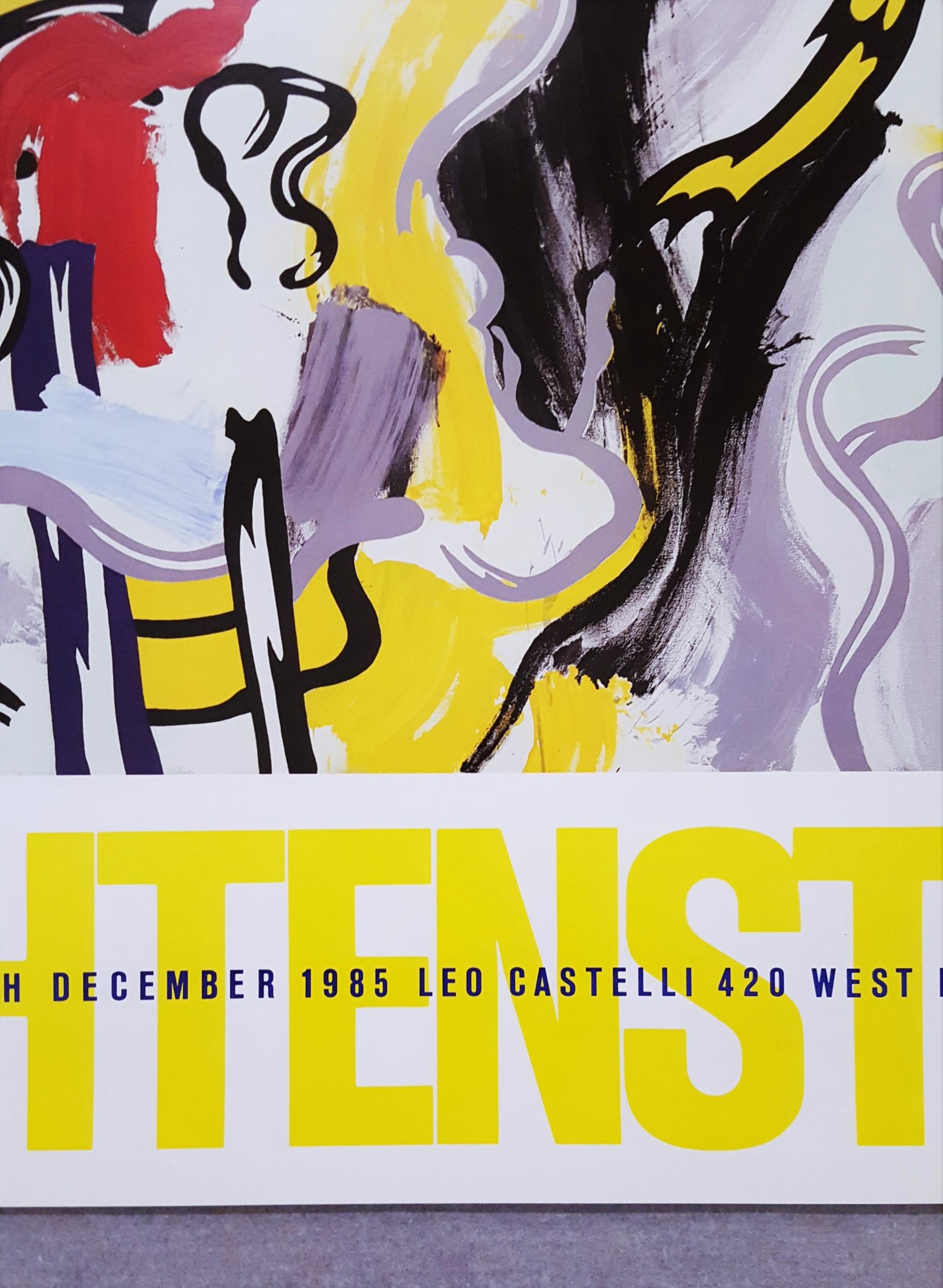 Leo Castelli Gallery (Landscape with Red Sky) Poster /// Roy Lichtenstein Pop en vente 7