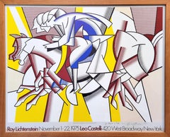 Leo Castelli Galerie (Der rote Reiter) Poster (Signiert) //// Roy Lichtenstein
