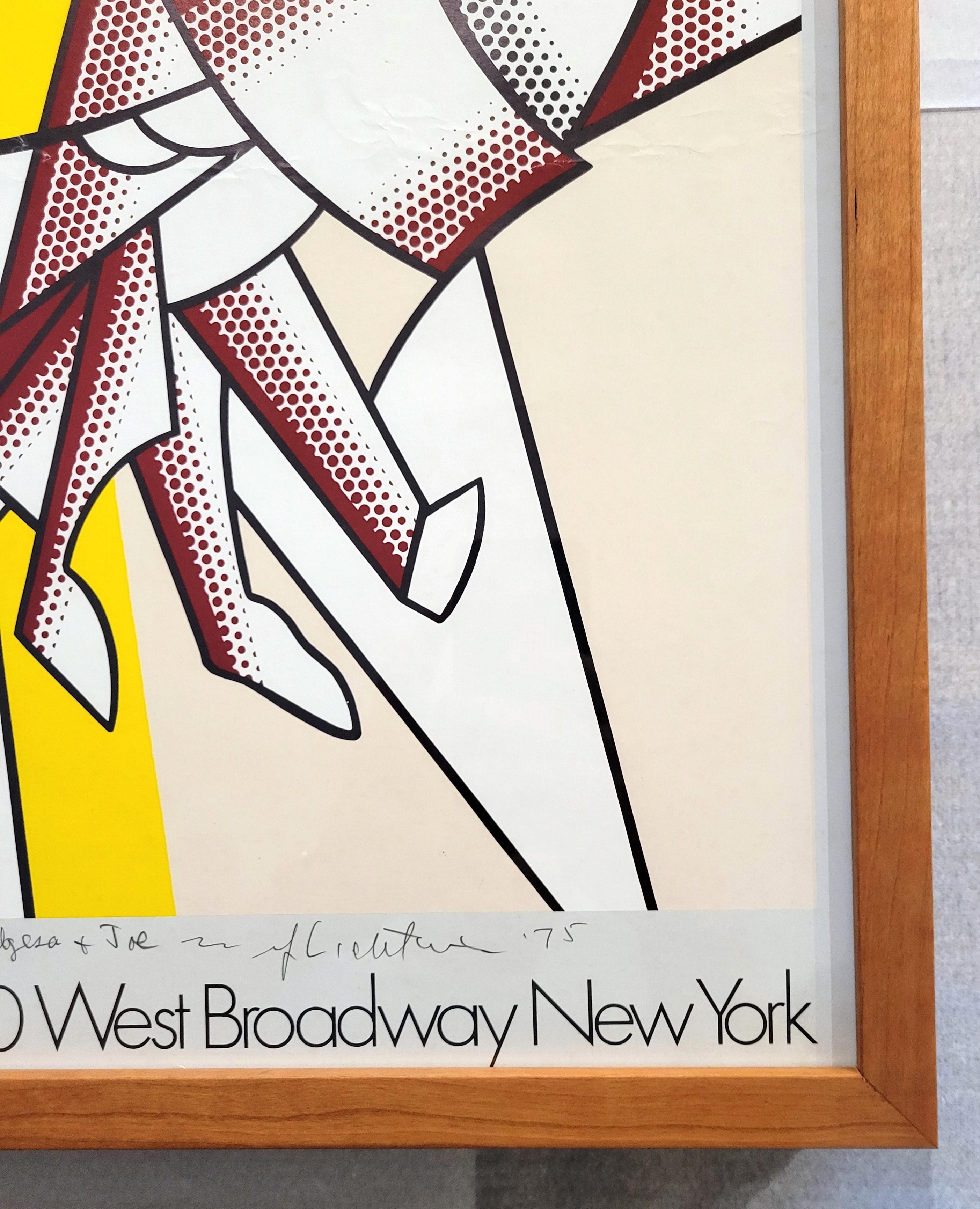 Galería Leo Castelli (El jinete rojo) Póster (Firmado) //// Roy Lichtenstein en venta 6