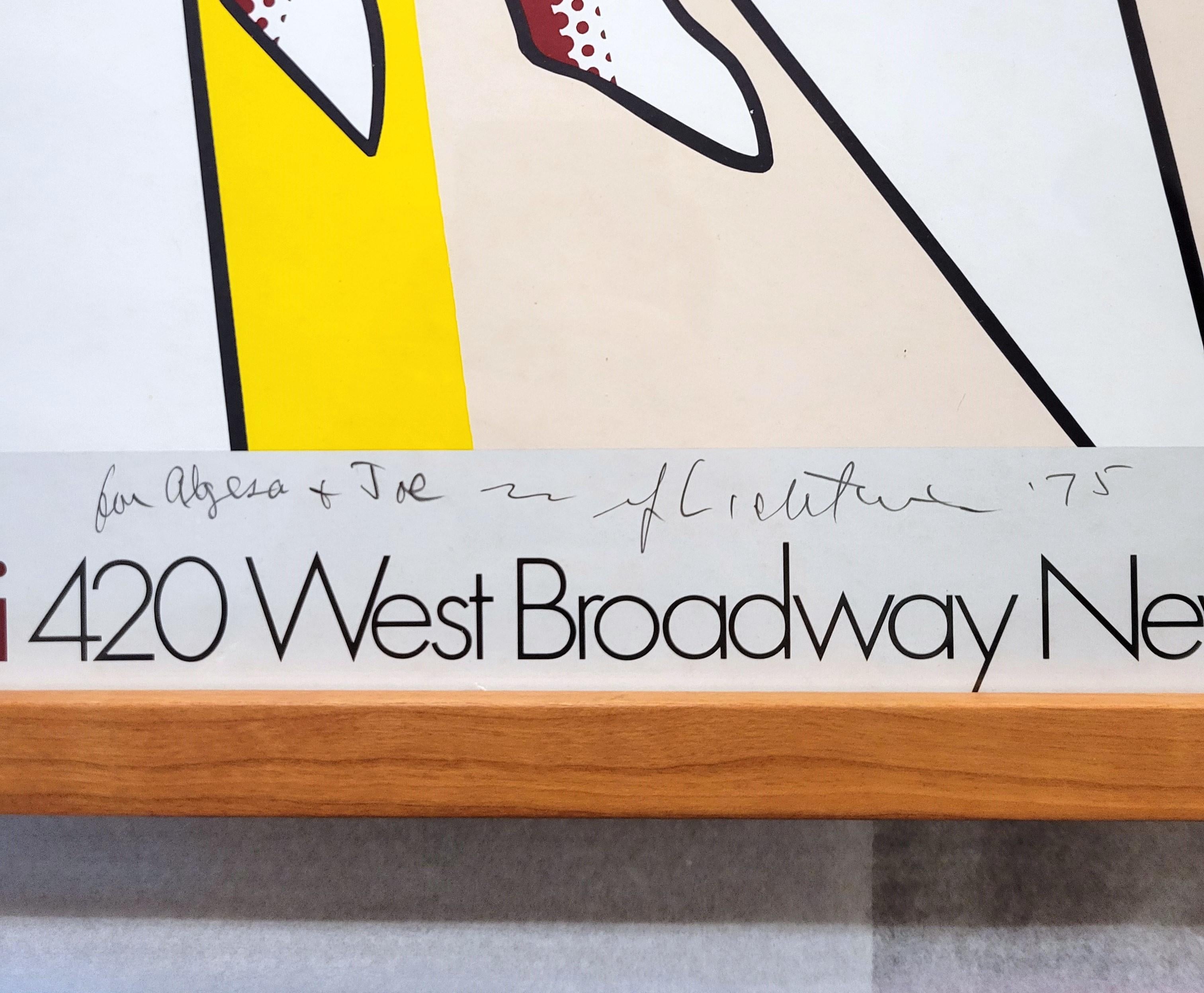 Galería Leo Castelli (El jinete rojo) Póster (Firmado) //// Roy Lichtenstein en venta 7