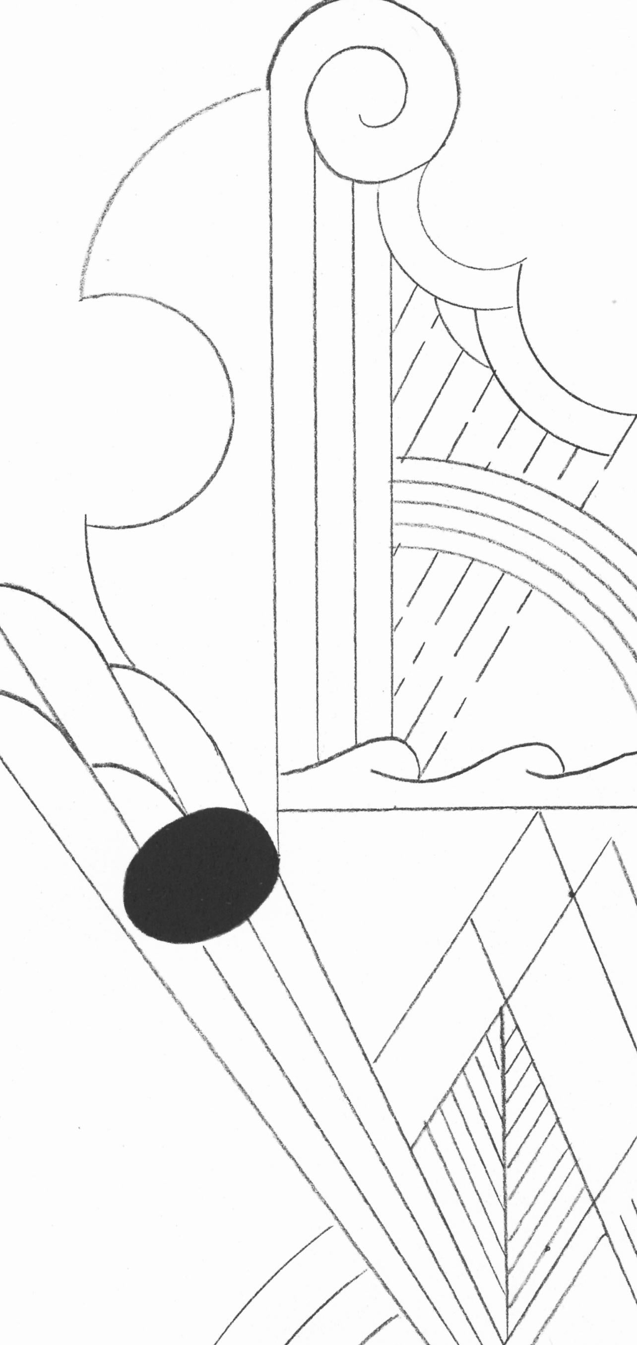 Lichtenstein, Composition, In Memory of My Feelings (après) - Gris Abstract Print par Roy Lichtenstein