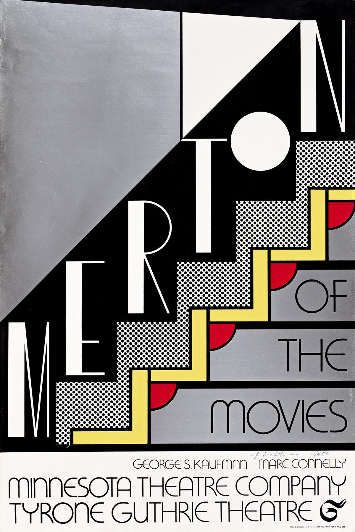 Roy Lichtenstein Abstract Print - Merton of the Movies