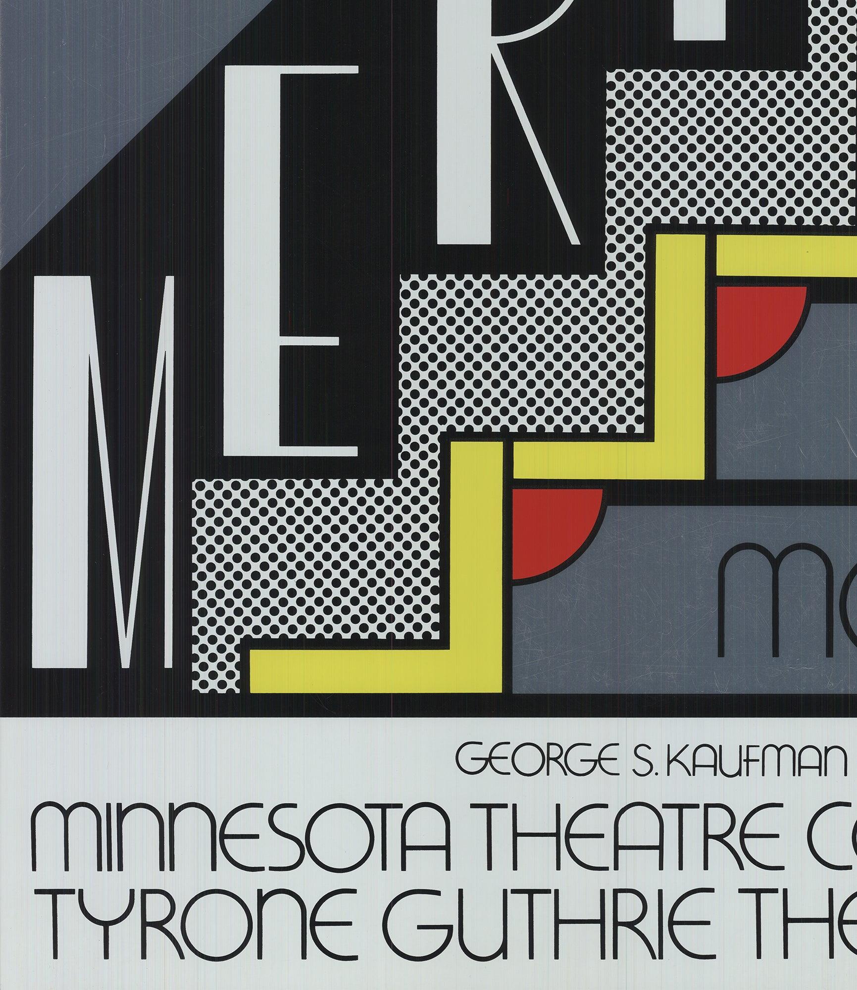 Merton dei film - POSTER ORIGINALE - Print Pop Art di Roy Lichtenstein