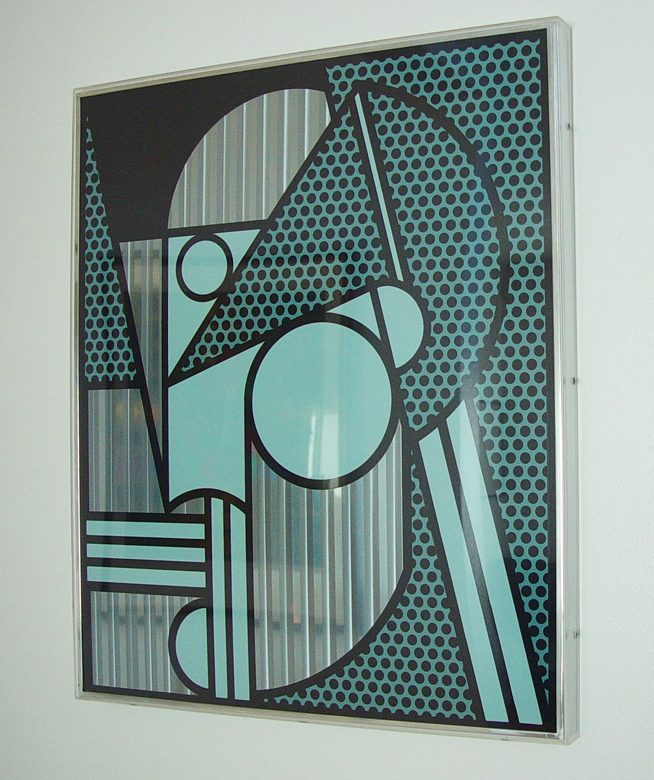 Modern Head #4 - Black Abstract Print by Roy Lichtenstein