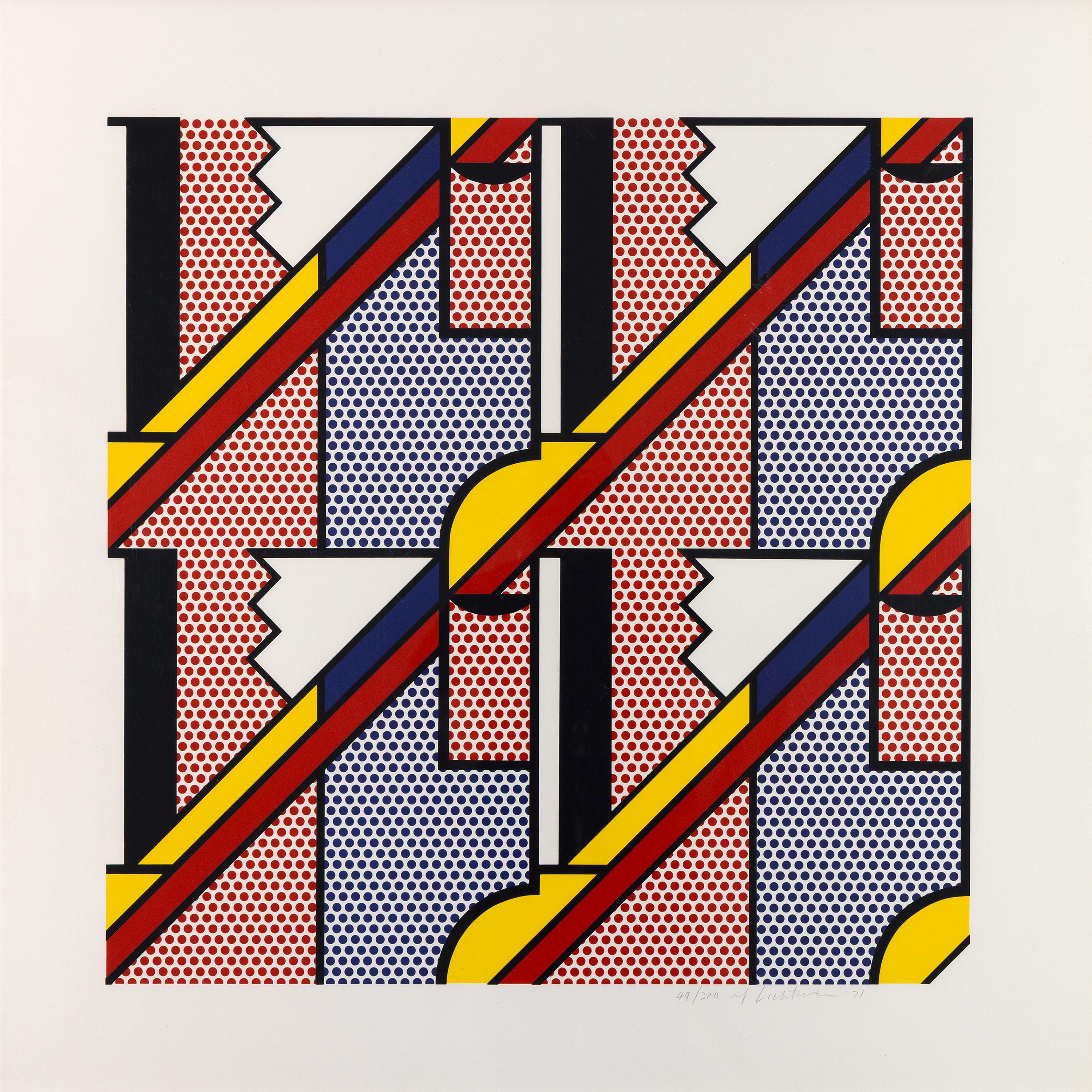 Roy Lichtenstein Abstract Print – Modern Print