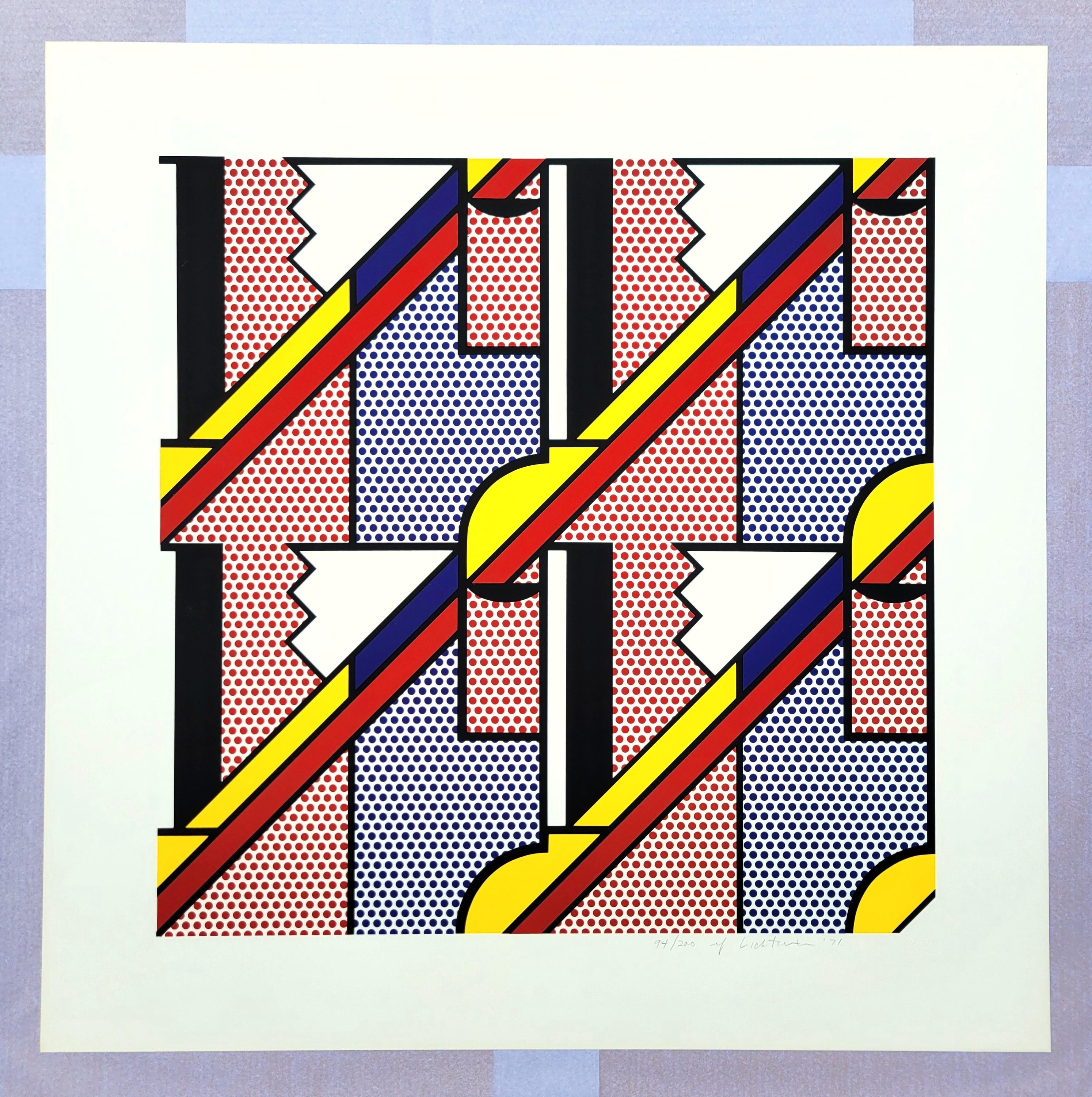 Moderner Druck /// Roy Lichtenstein Pop Art Abstrakt Geometrisch MoMA Gemini G.E.L. im Angebot 2