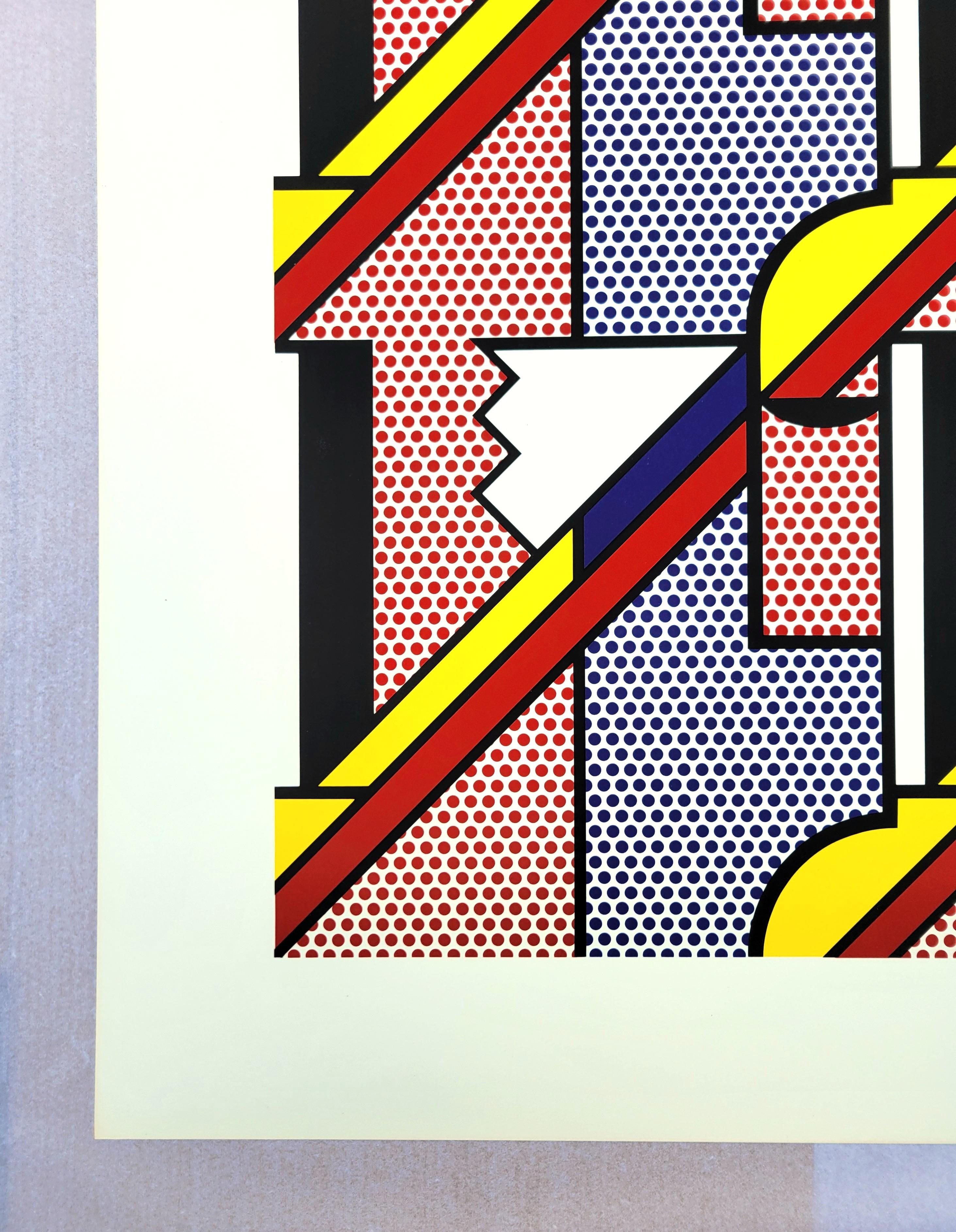 Moderner Druck /// Roy Lichtenstein Pop Art Abstrakt Geometrisch MoMA Gemini G.E.L. im Angebot 3