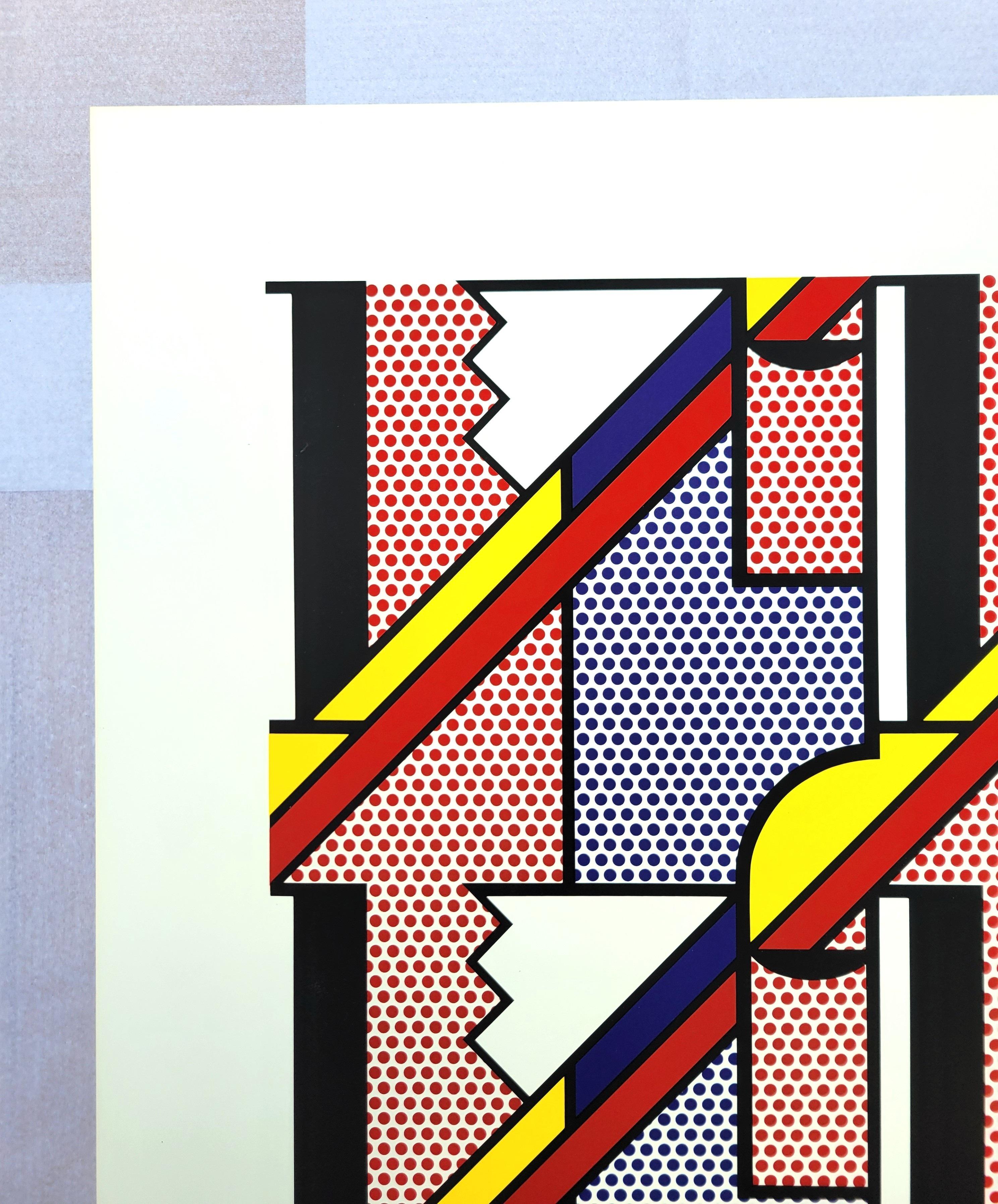 Moderner Druck /// Roy Lichtenstein Pop Art Abstrakt Geometrisch MoMA Gemini G.E.L. im Angebot 4
