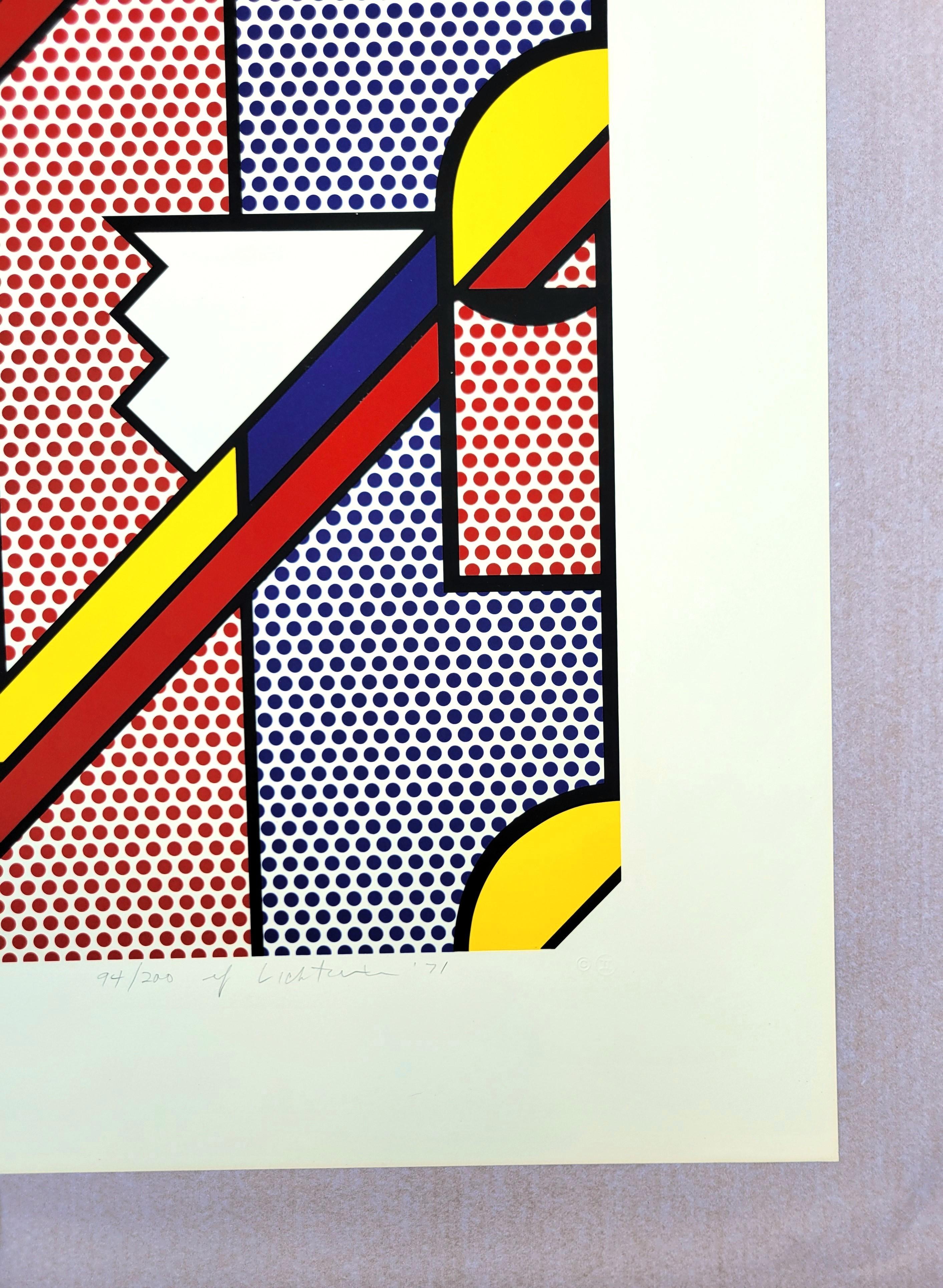 Moderner Druck /// Roy Lichtenstein Pop Art Abstrakt Geometrisch MoMA Gemini G.E.L. im Angebot 6