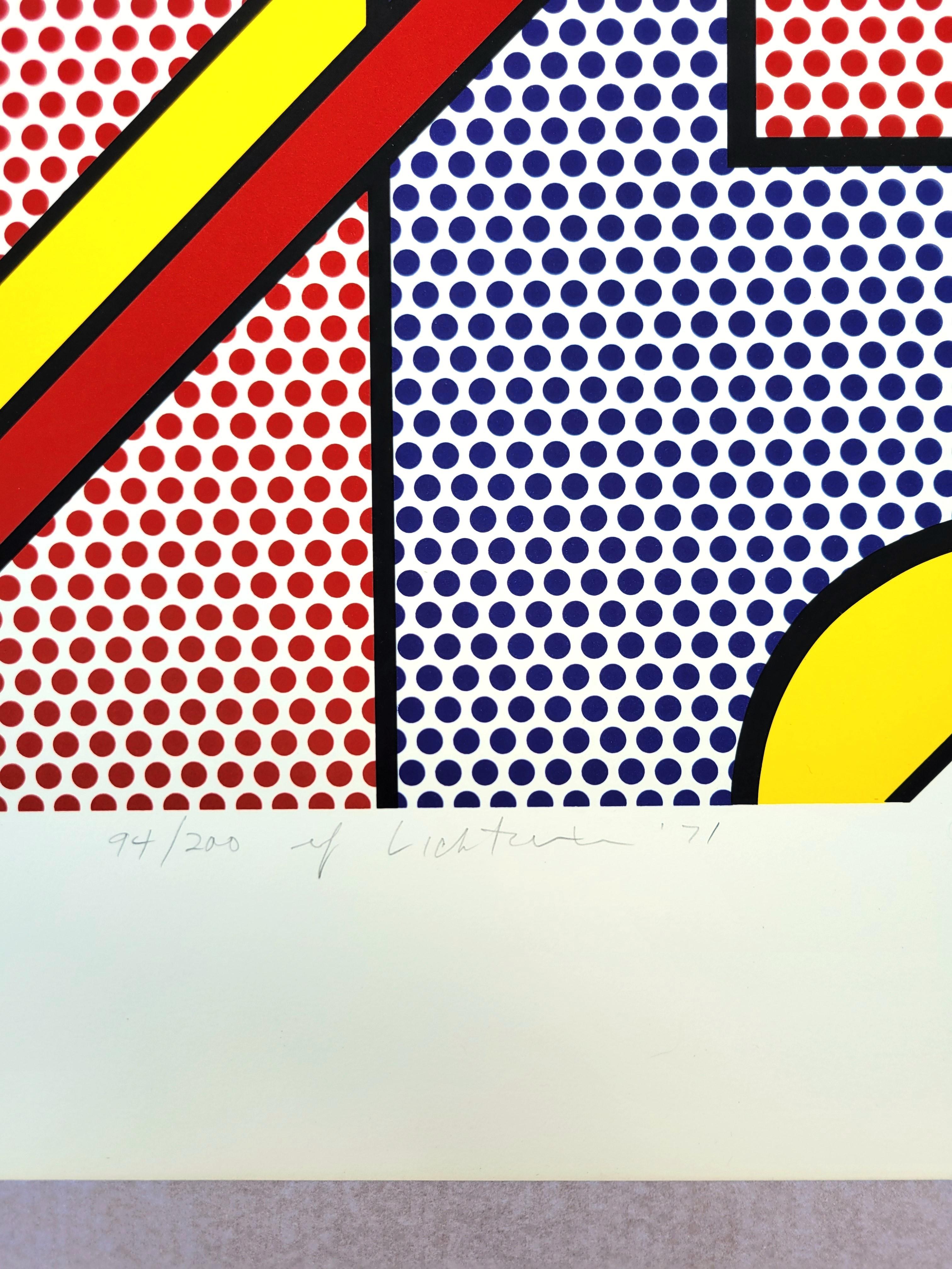 Moderner Druck /// Roy Lichtenstein Pop Art Abstrakt Geometrisch MoMA Gemini G.E.L. im Angebot 7