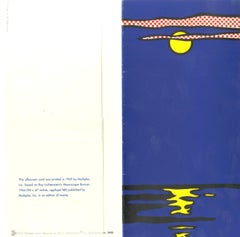 Moonscape Silkscreen from Banner, 1969, later used by Warhol Foundation as card