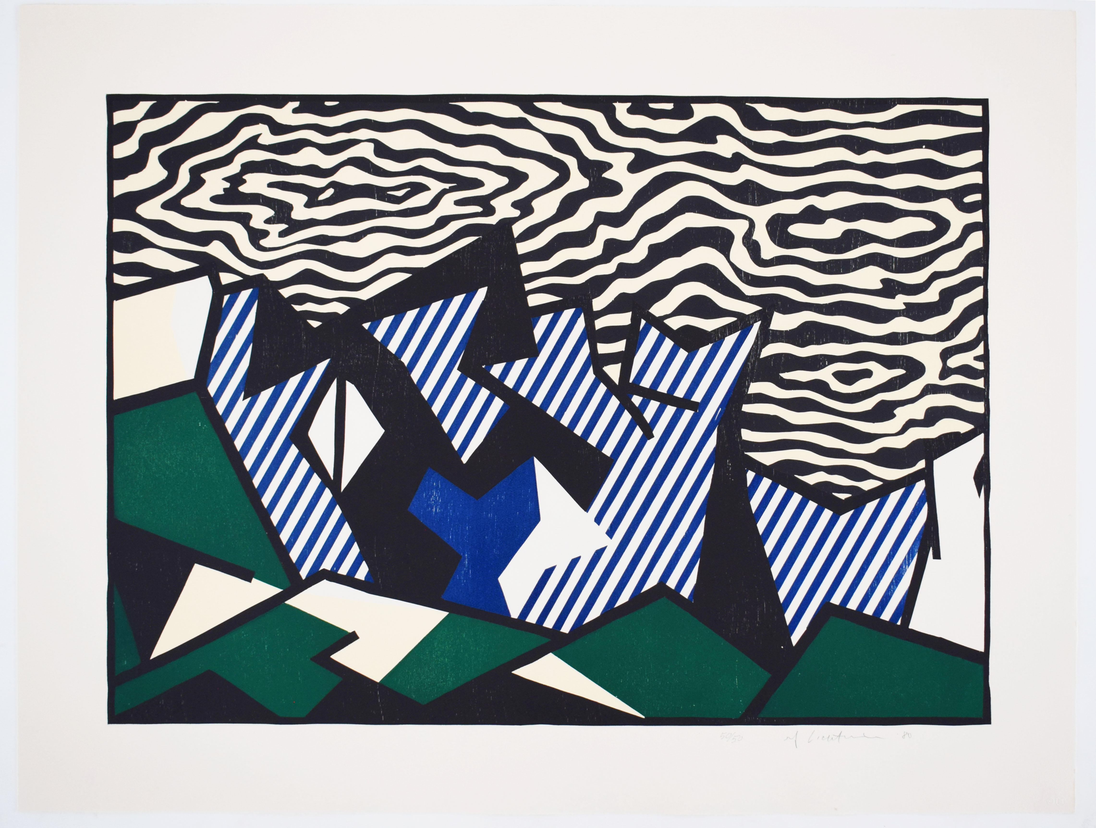 Morton A. Mort, da: Serie di xilografie espressioniste - Espressionismo Pop Art - Print di Roy Lichtenstein