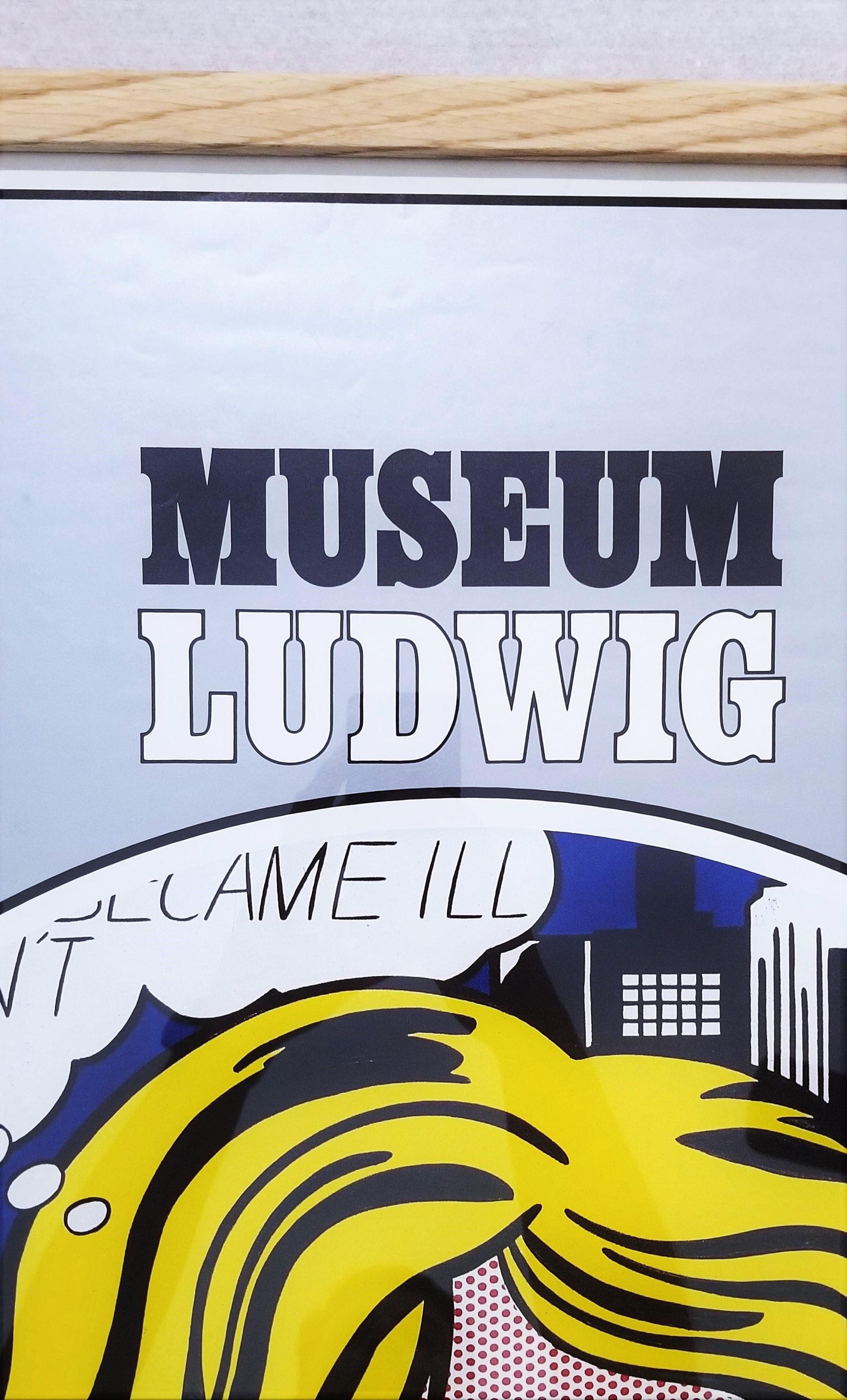 Cartel del Museo Ludwig (M-Maybe) /// Roy Lichtenstein Nueva York Pop Art Chica Mujer en venta 9