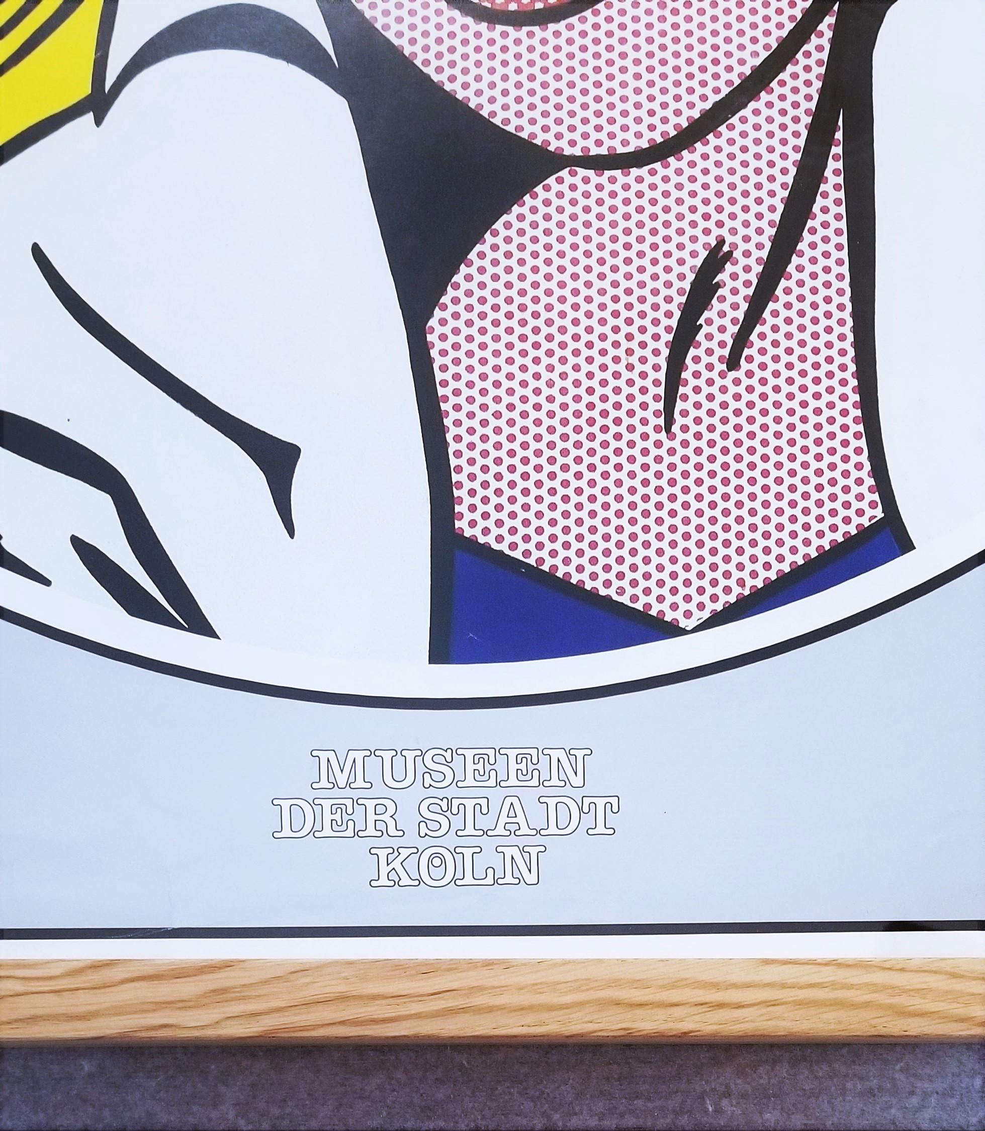 Cartel del Museo Ludwig (M-Maybe) /// Roy Lichtenstein Nueva York Pop Art Chica Mujer en venta 10